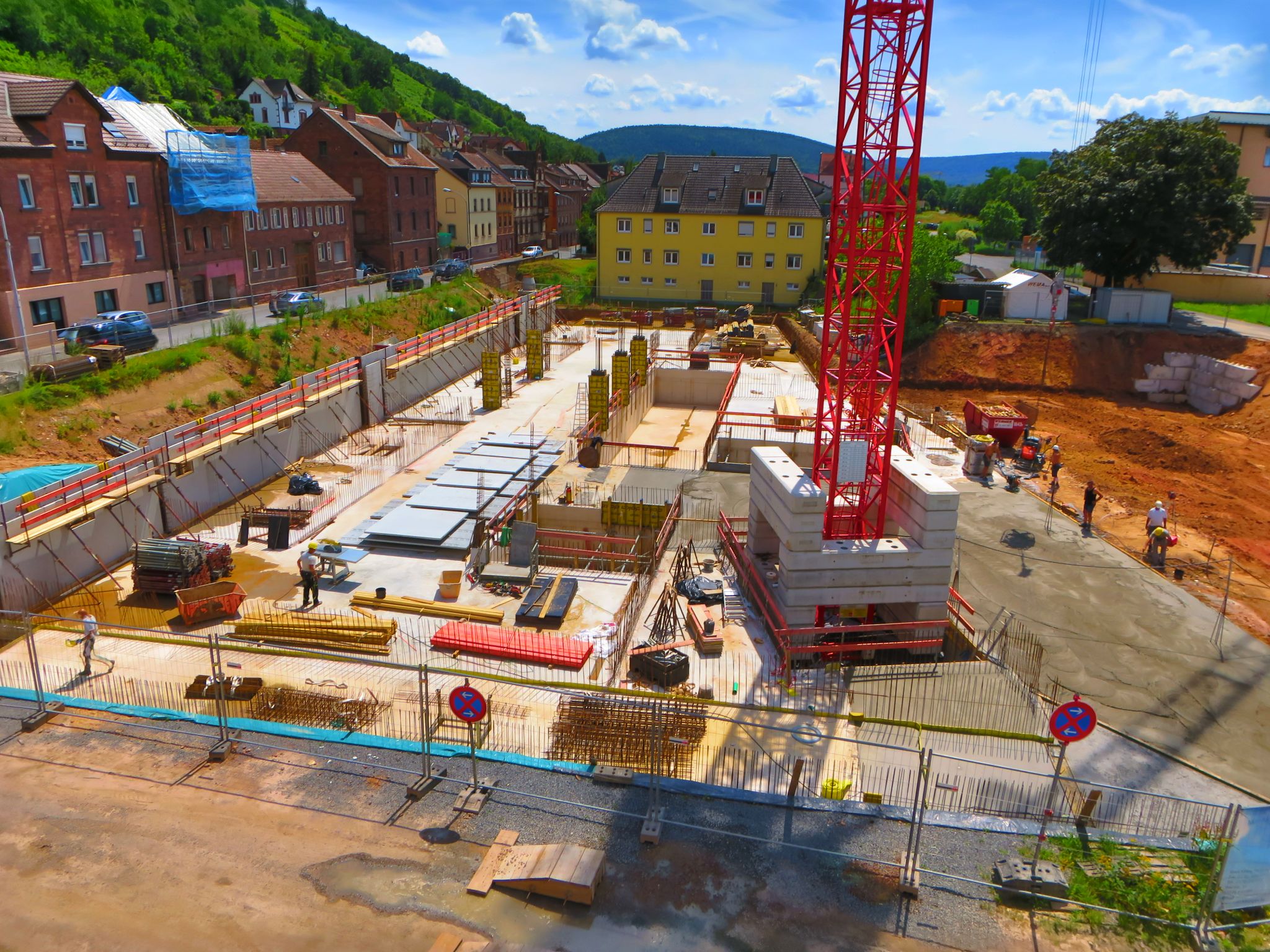 Baustellenfortschritt am 18.07.2024