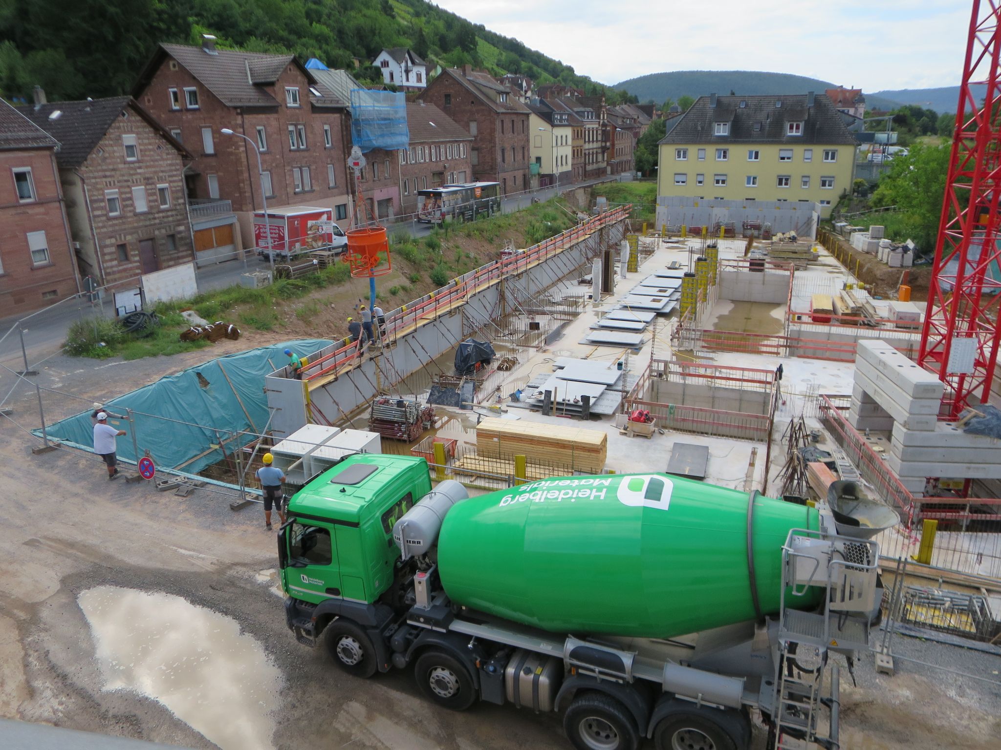 Baustellenfortschritt am 23.07.2024