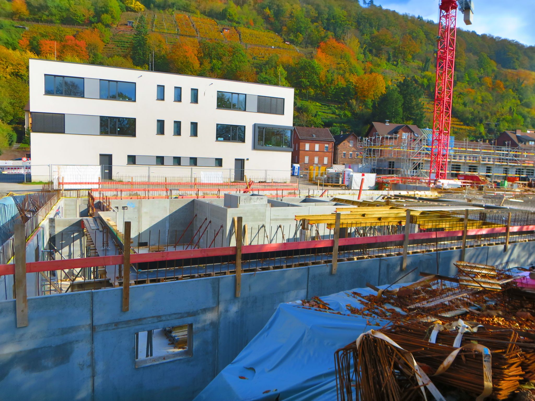 Blick auf die Baustelle