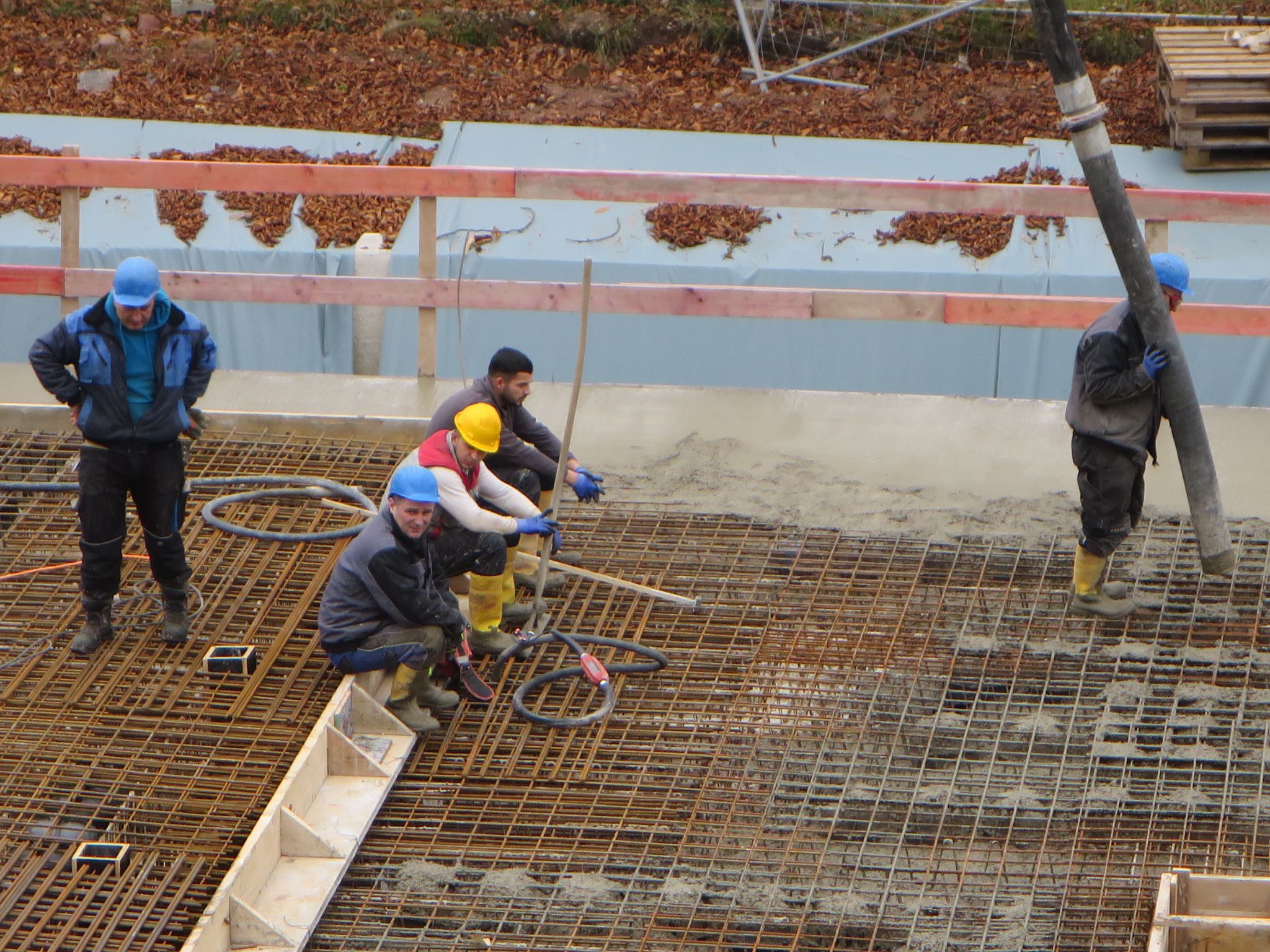 Warten auf neuen Beton
