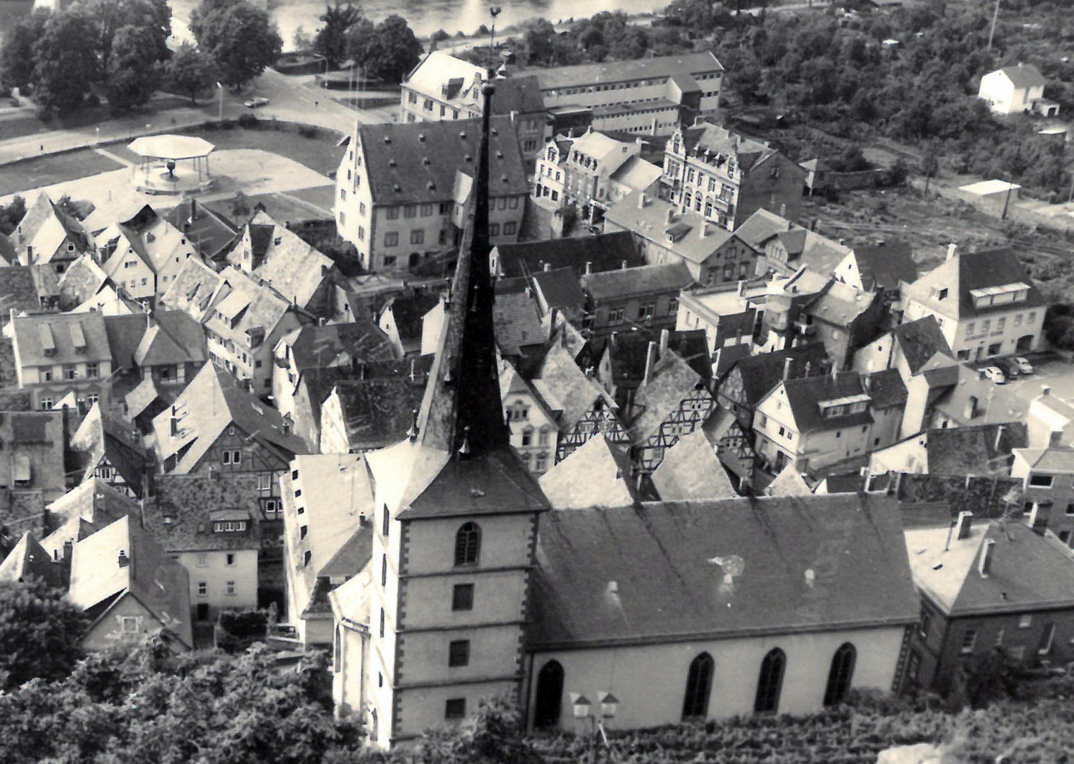 Blick von der Burg auf die Stadt