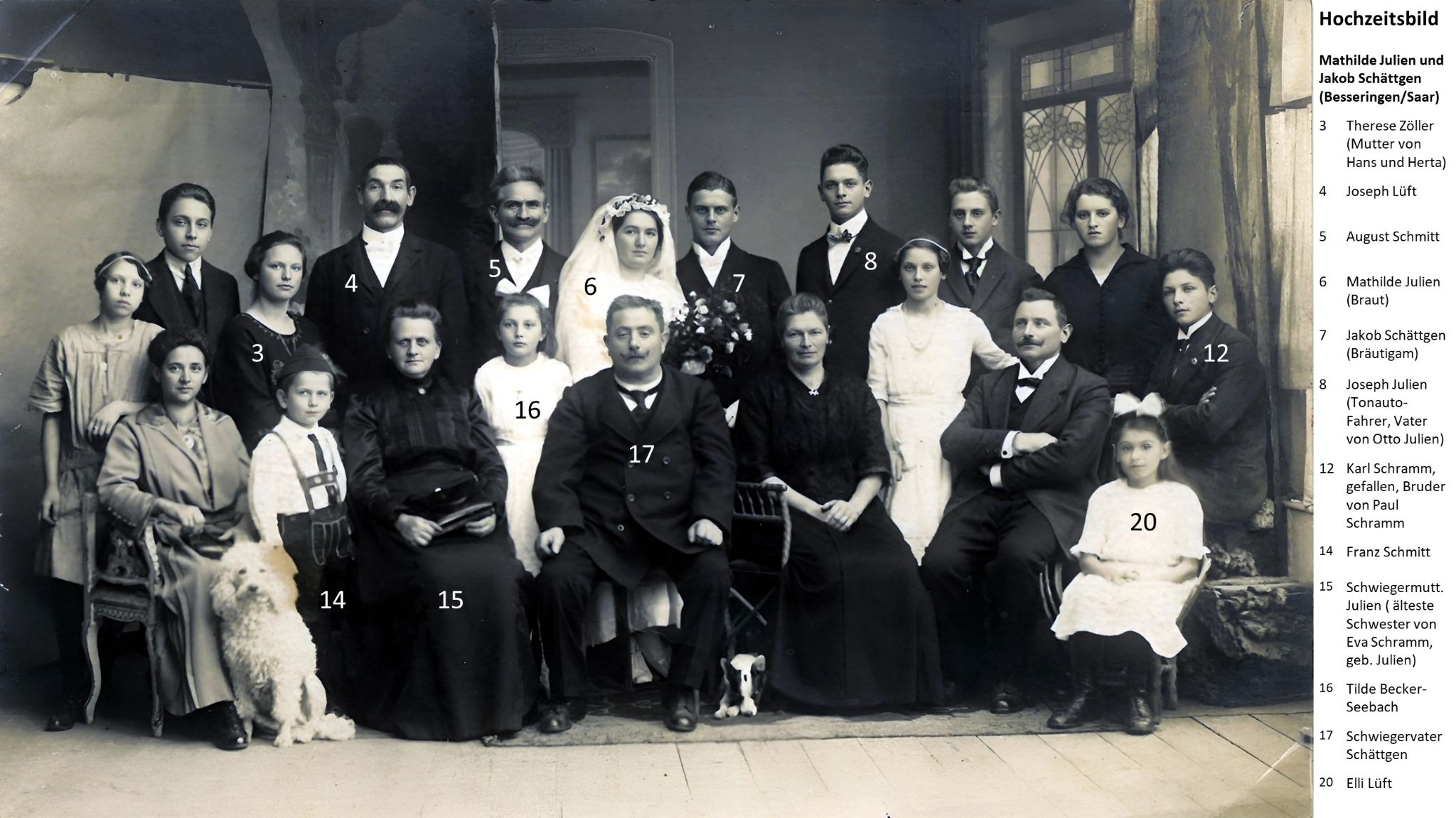 Hochzeitsfoto Mathilde Julien und Jakob Schättgen