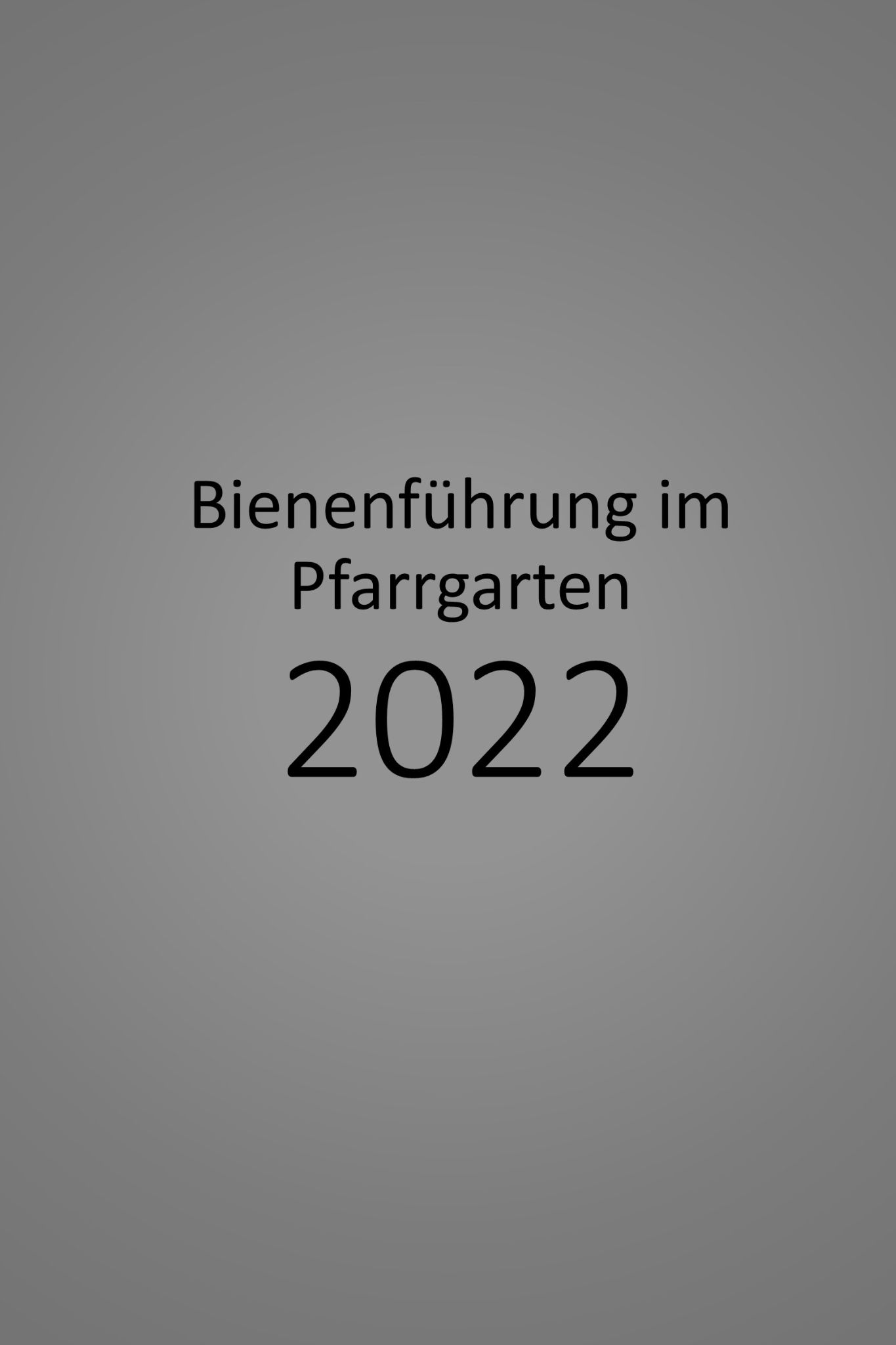 Bienenführung im Pfarrgarten