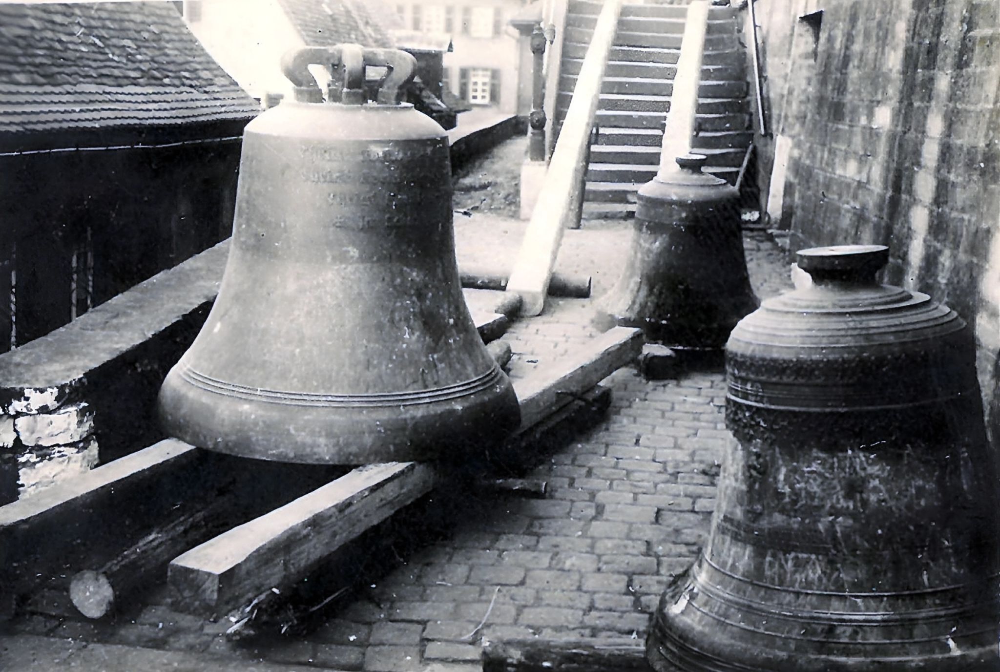 Abtransport von drei Klingenberger Glocken zum Einschmelzen Anfang Juni 1917