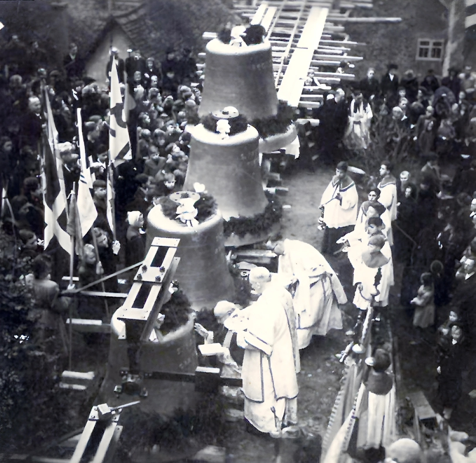 Neue Glocken für Klingenberg 1948