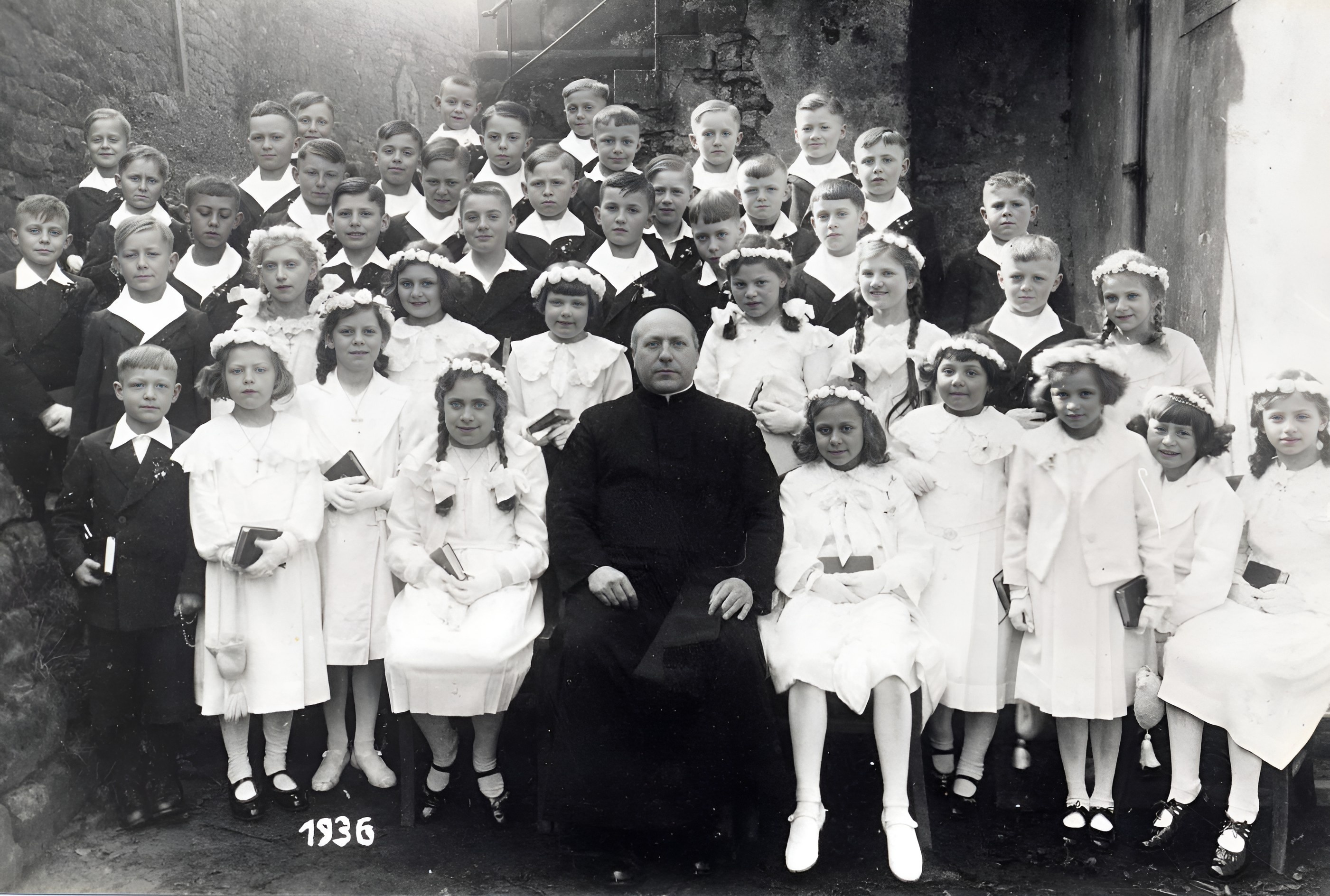 Gruppenfoto Kommunionkinder 1936