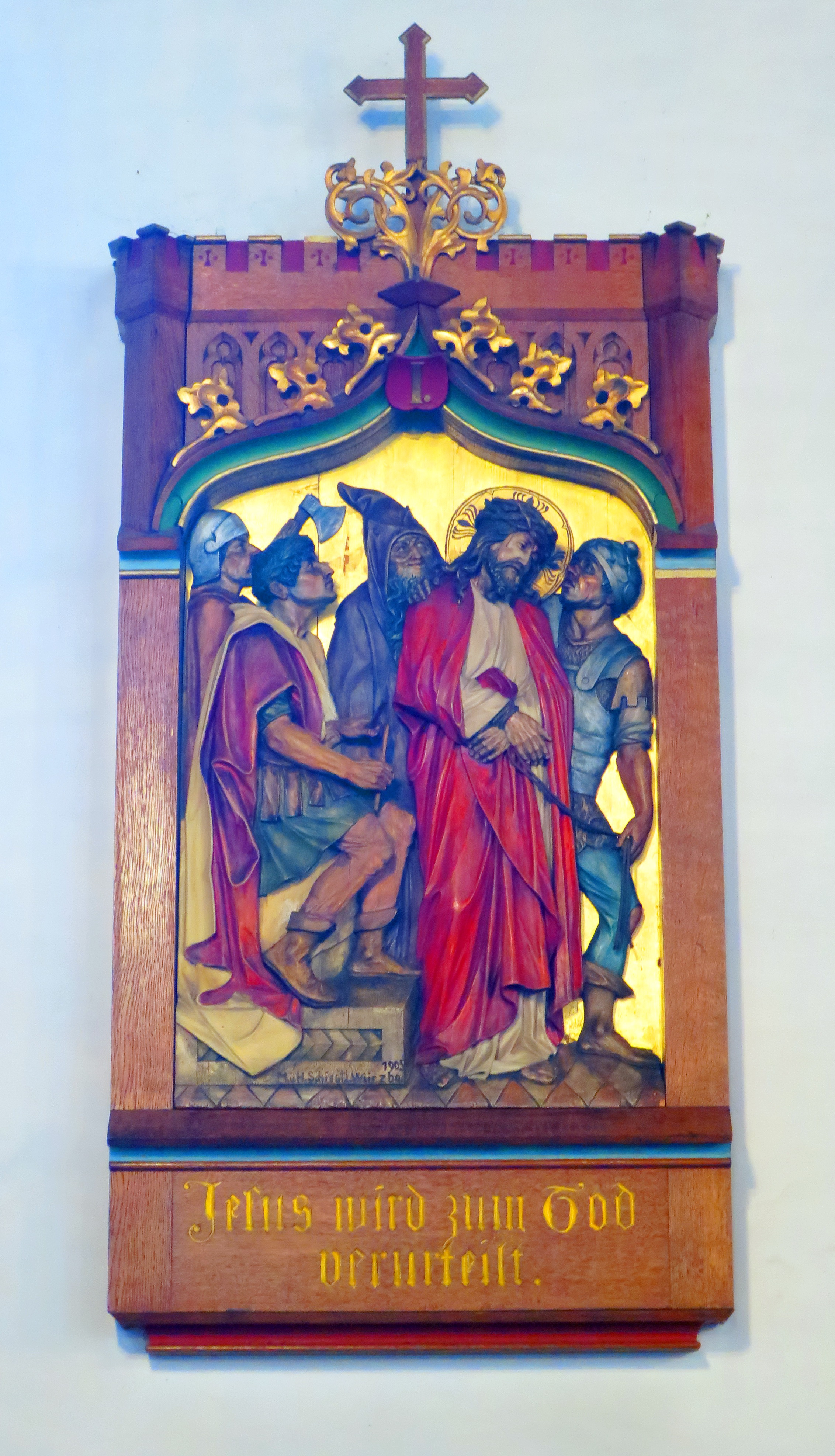 Der Kreuzweg Station 1