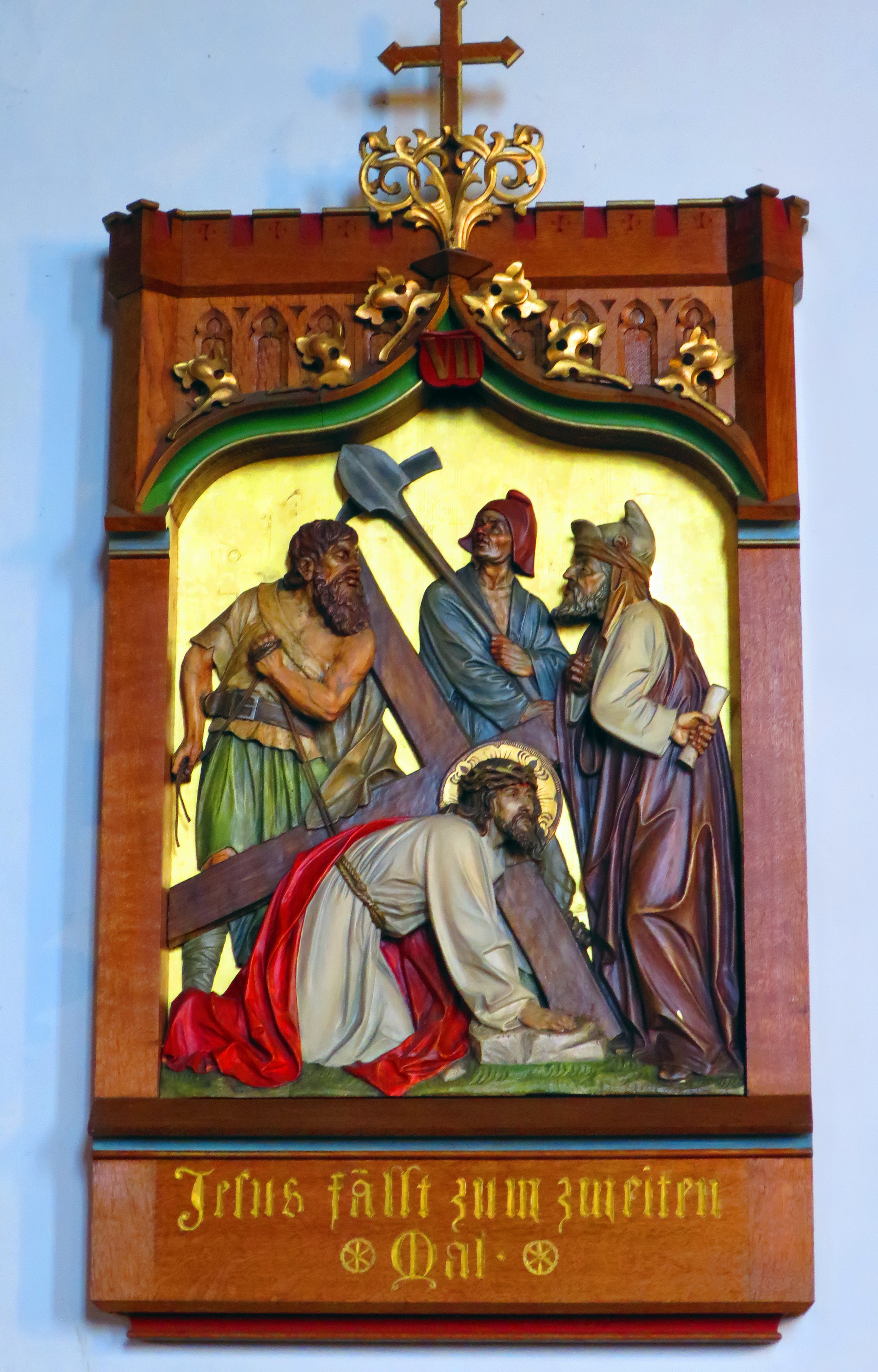 Der Kreuzweg Station 7