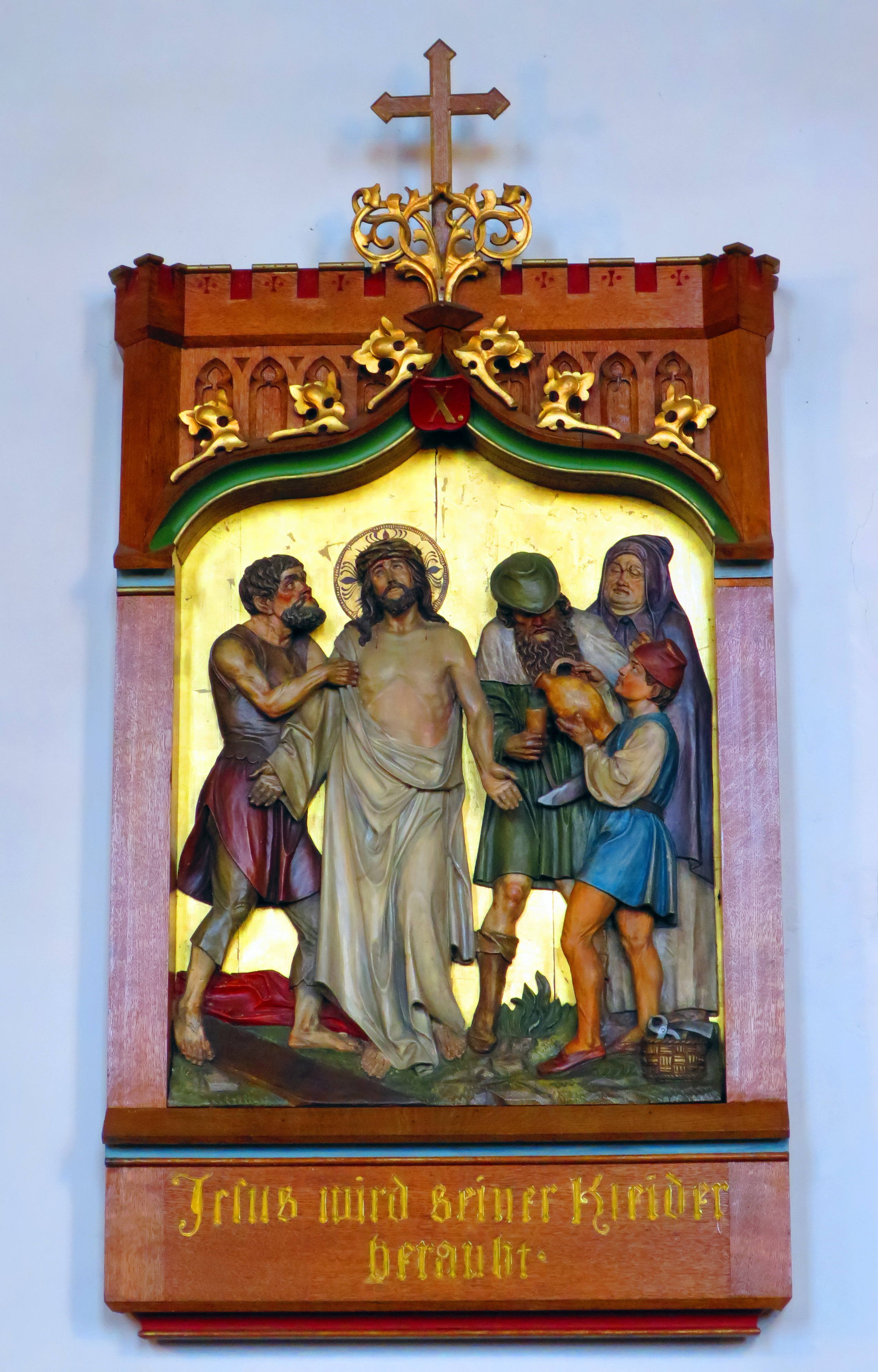 Der Kreuzweg Station 10