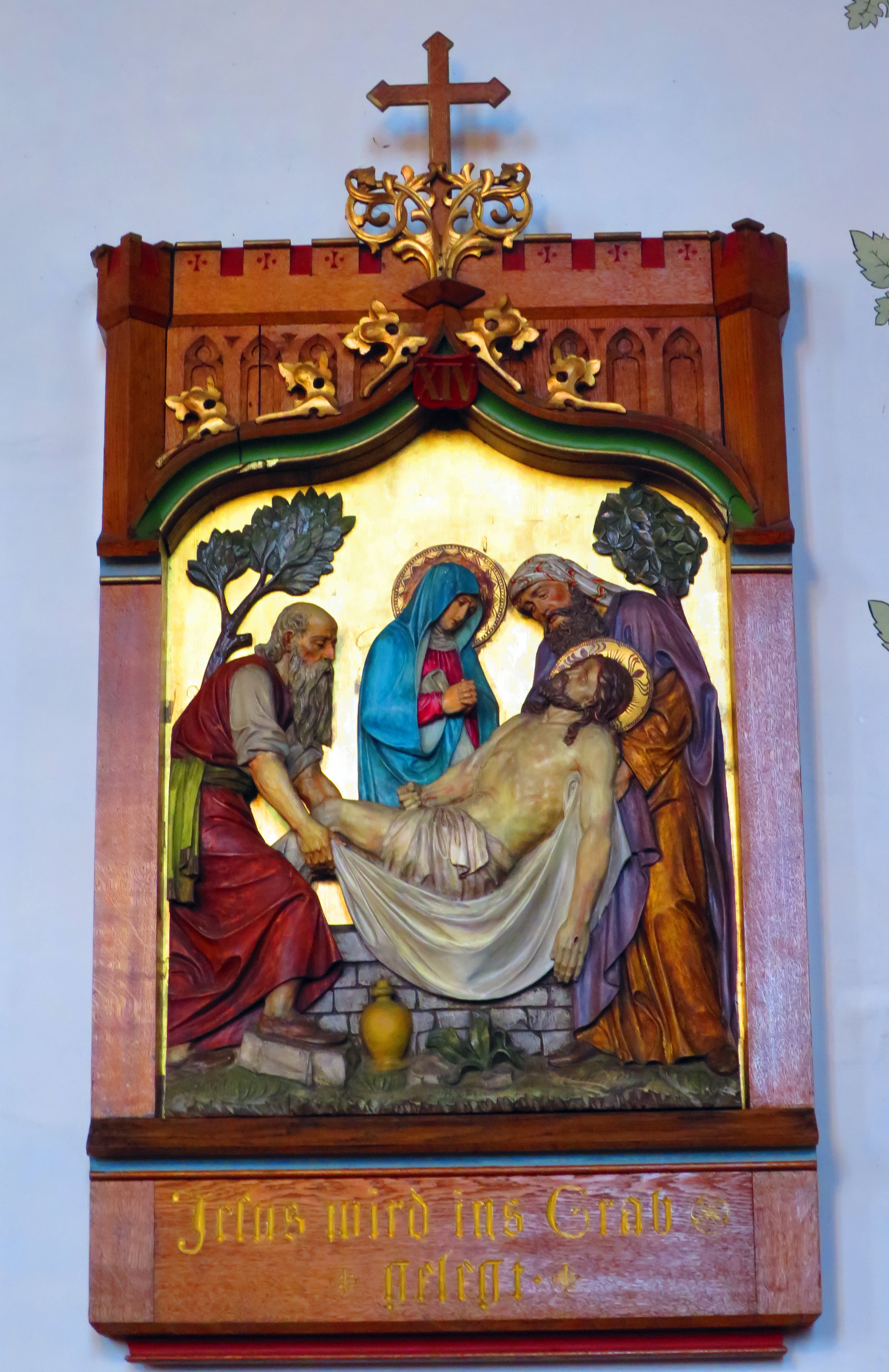 Der Kreuzweg Station 14