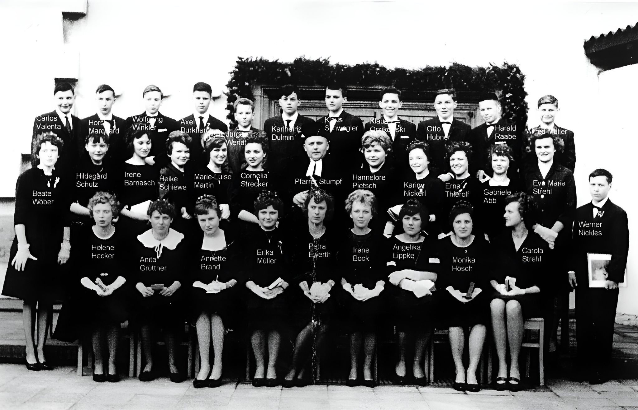 Konfirmation in der Martin-Luther-Kirche in Erlenbach a.Main mit Namen