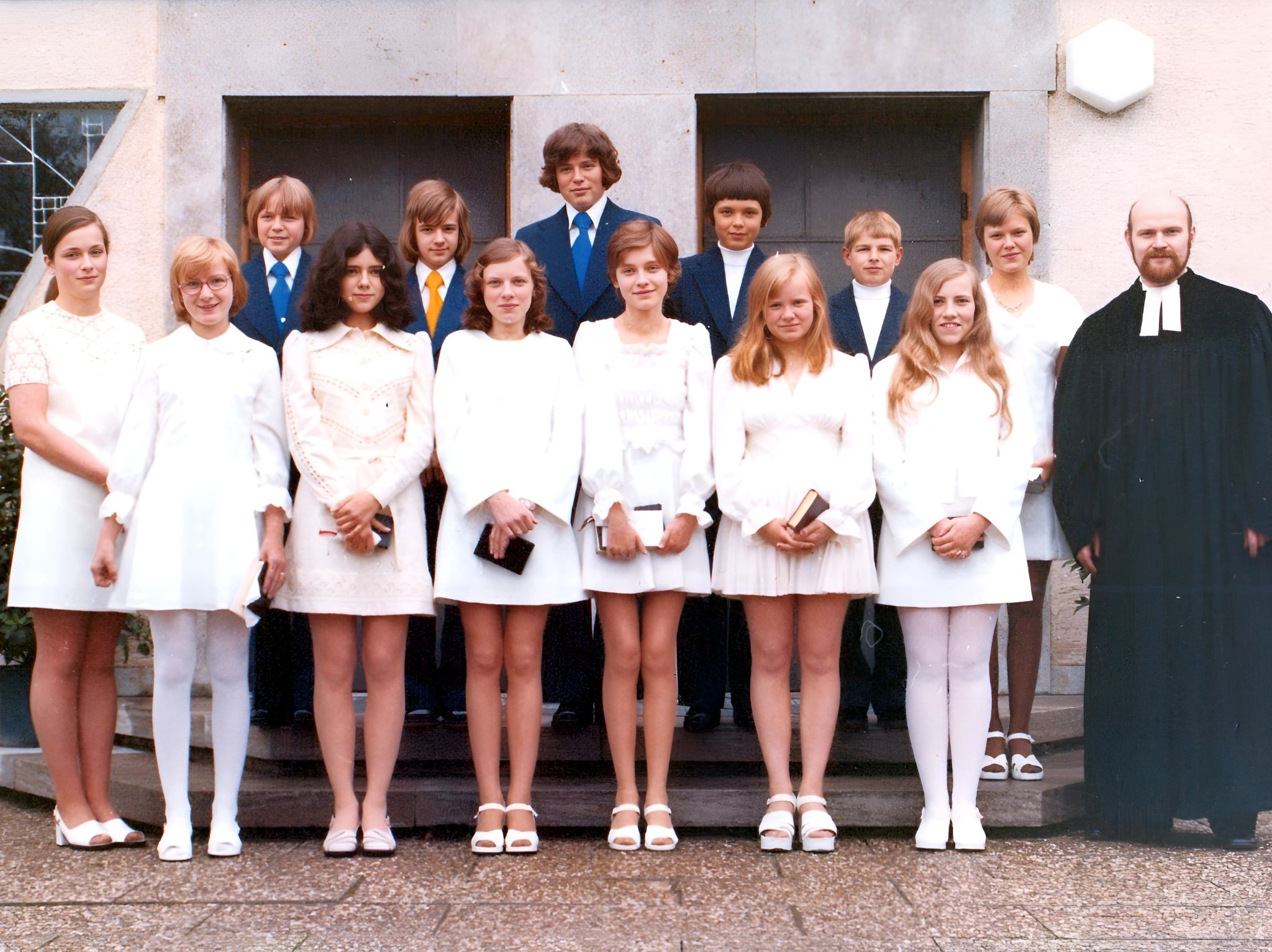 Gruppenfoto Konfirmation 1974