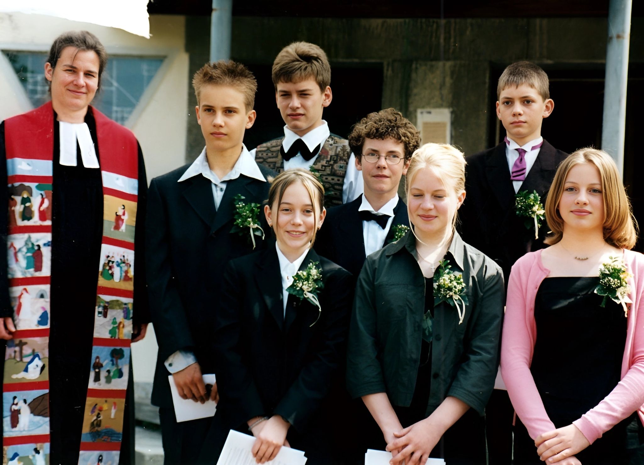 Gruppenfoto Konfirmation 2000