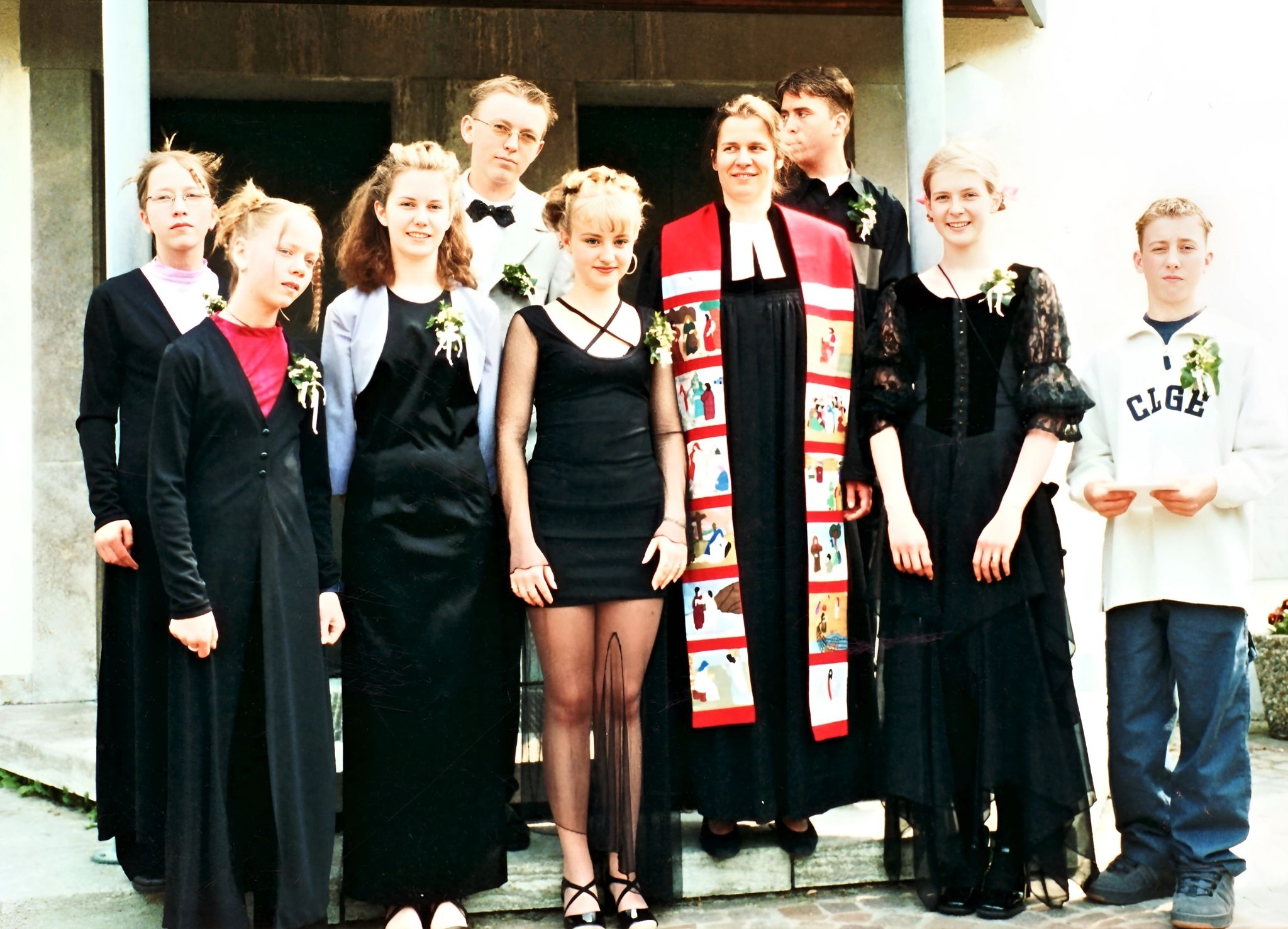 Gruppenfoto Konfirmation 2001