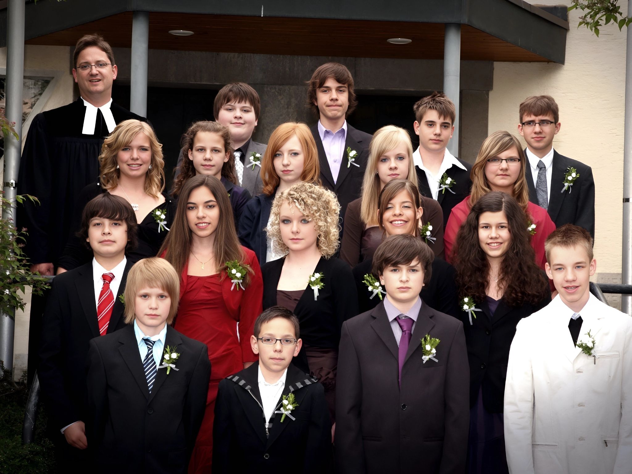 Gruppenfoto Konfirmation 2010