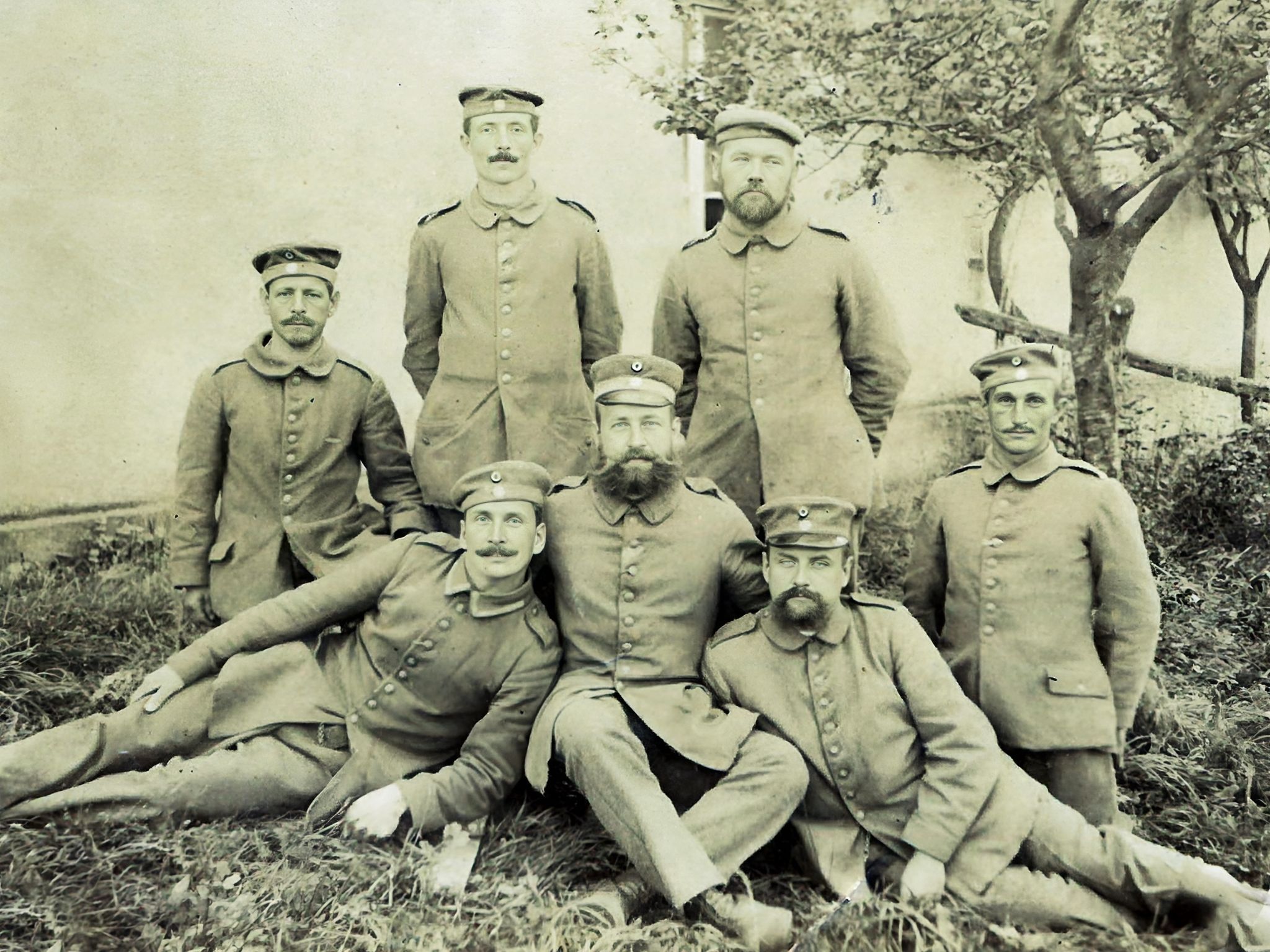 Gruppenfoto aus dem ersten Weltkrieg