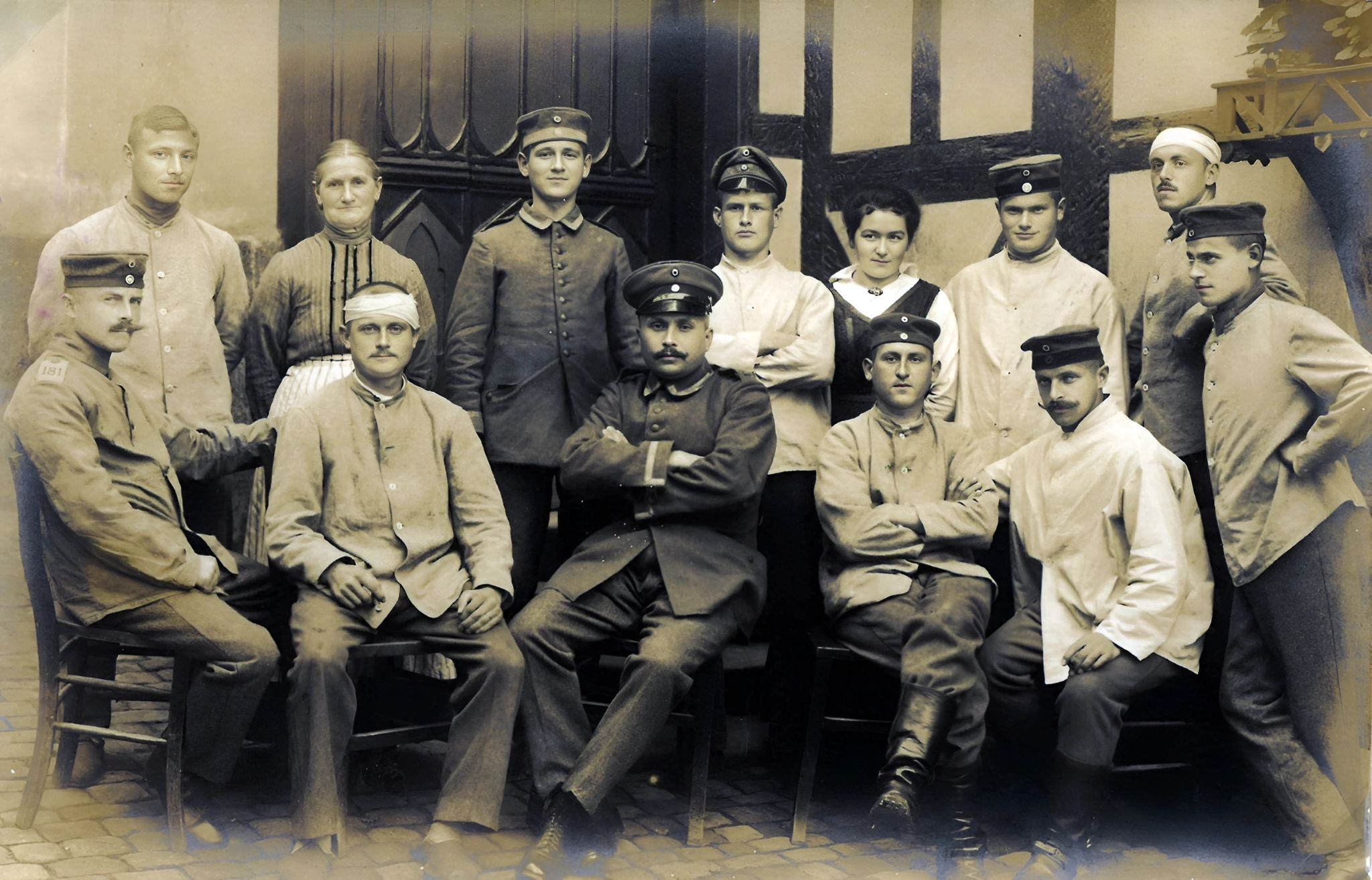 Gruppenfoto Vereinslazarett 1916