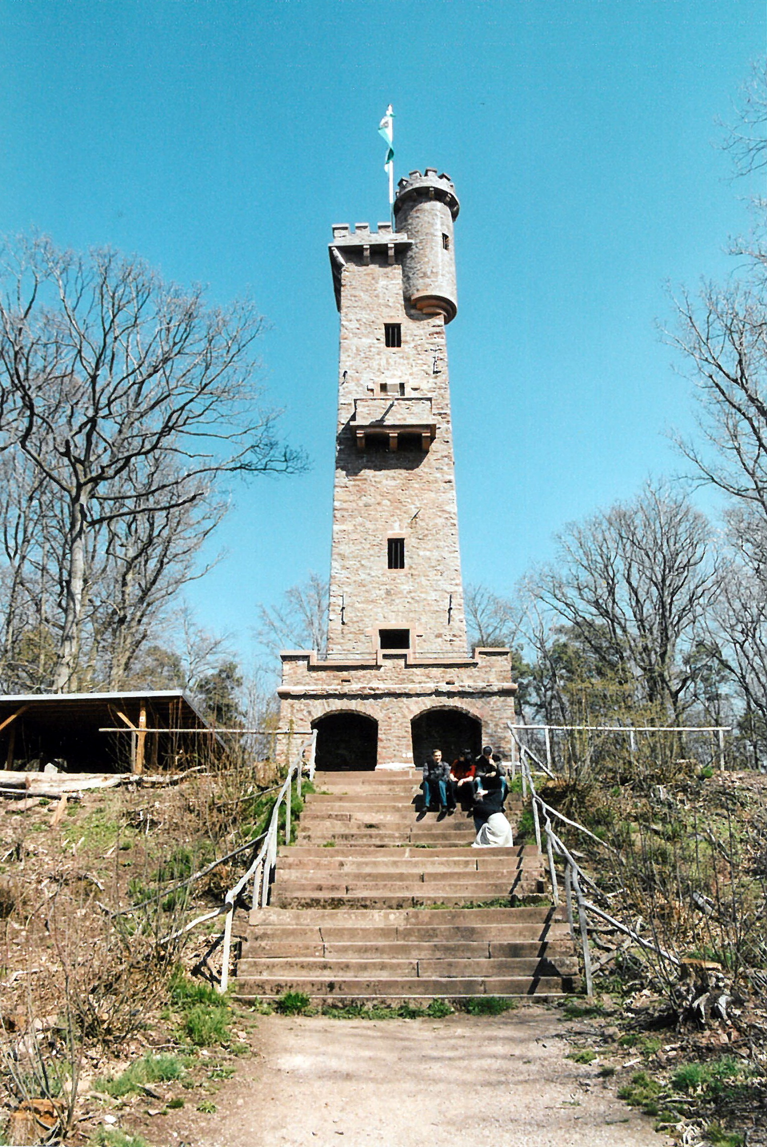 Der Aussichtsturm im Jahr 1990
