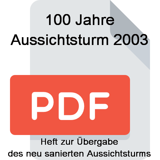 Z Der Aussichtsturm Heft zur Uebergabe 2003