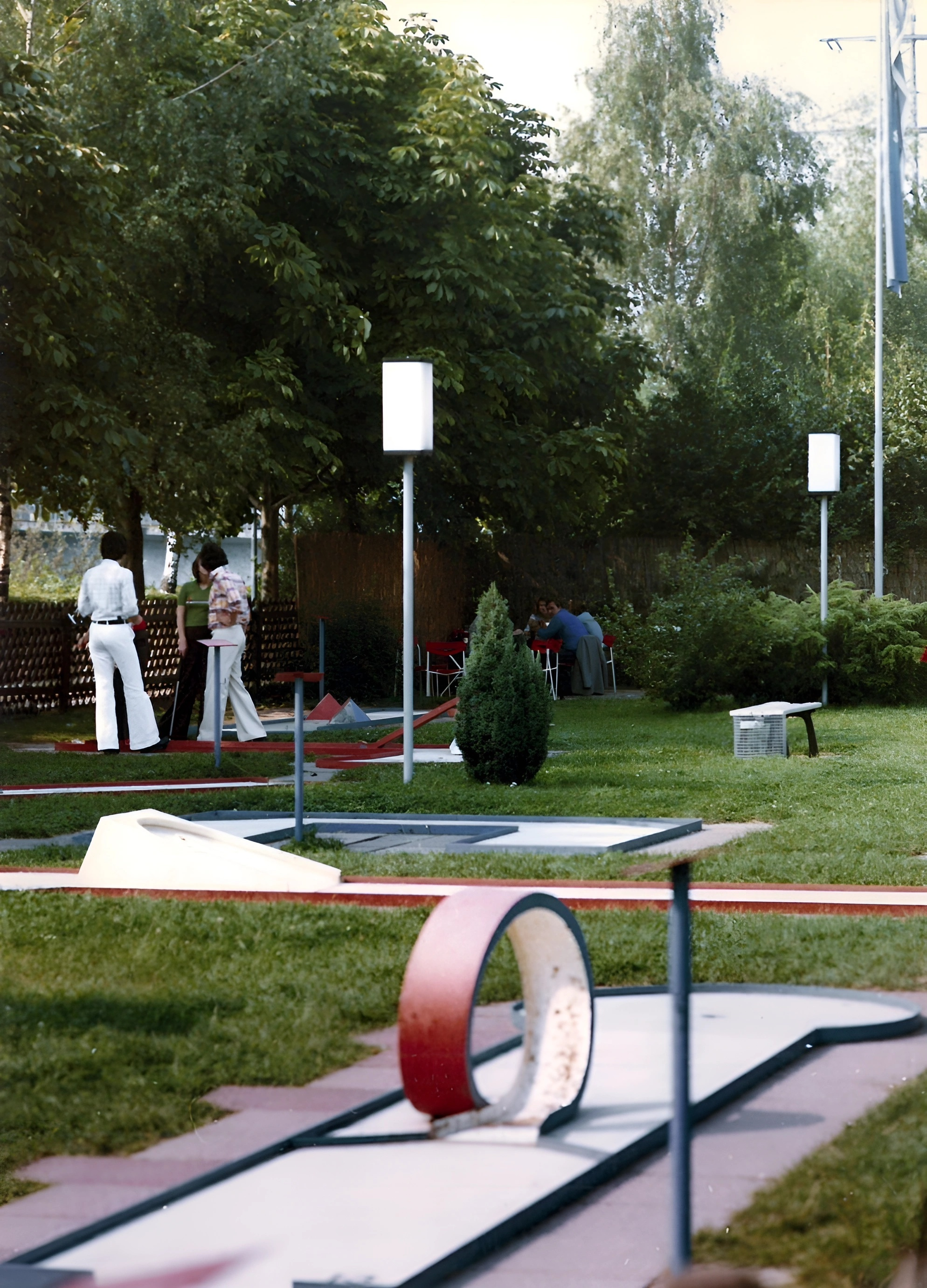 Der Minigolfplatz in den 1970er Jahren