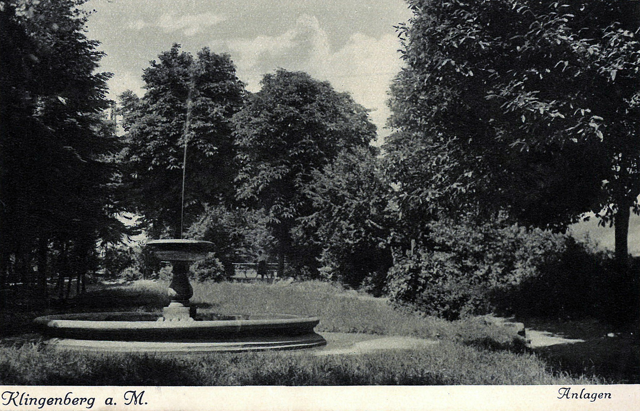 Der Springbrunnen in den Mainanlagen