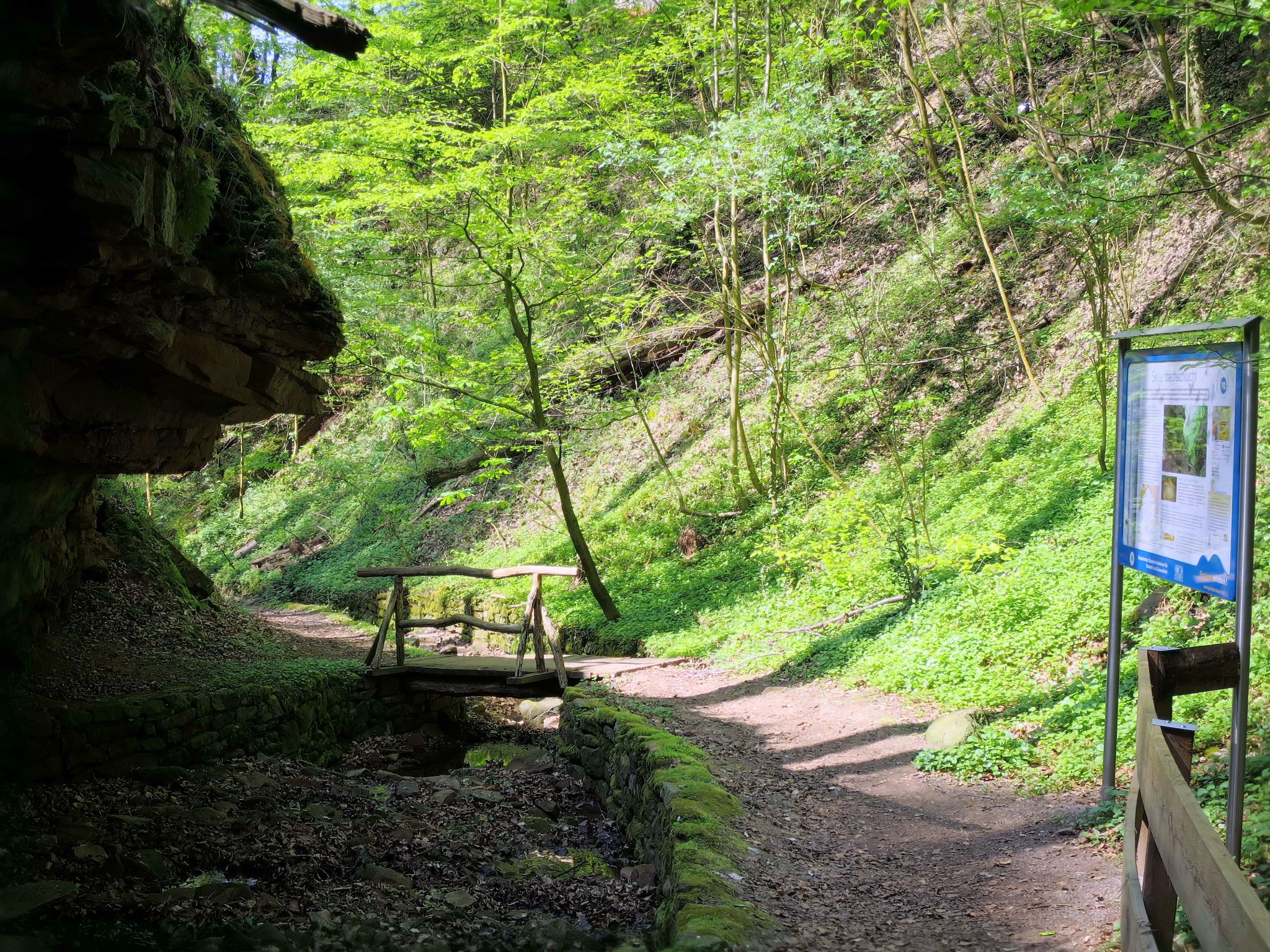Hinweisschild zum Geotop