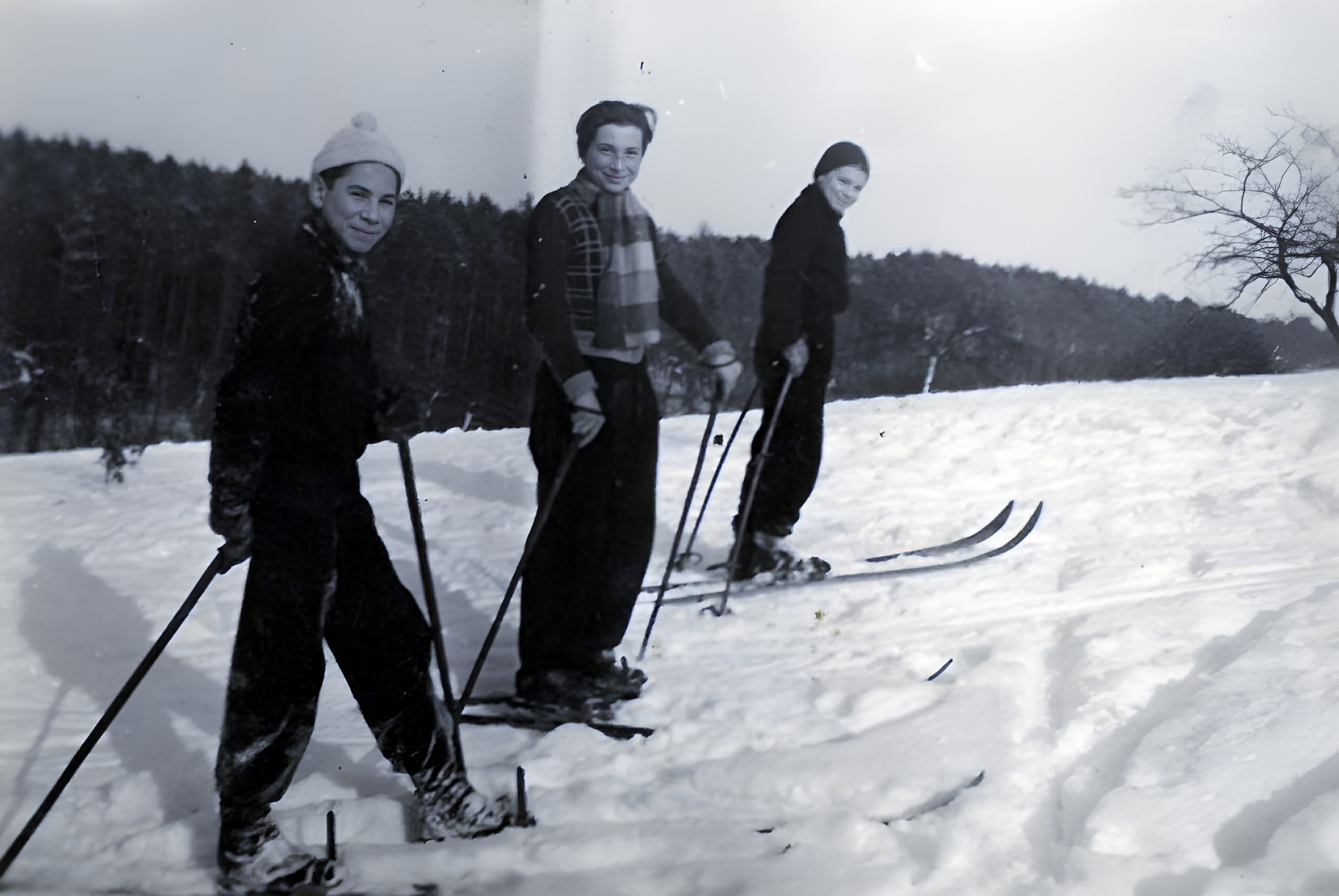 Auf der Süppelswiese im Januar 1953