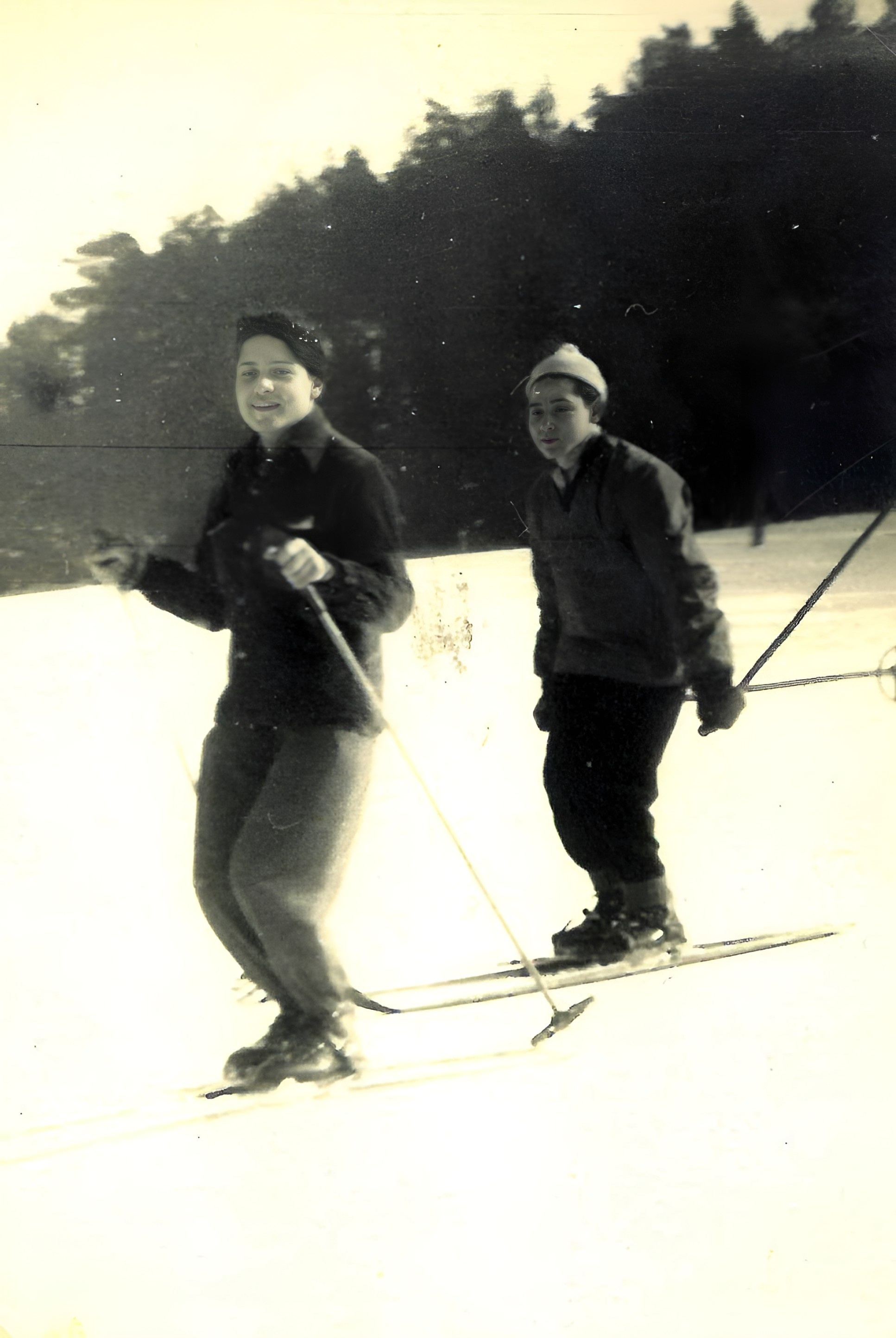 Auf der Süppelswiese im Januar 1955