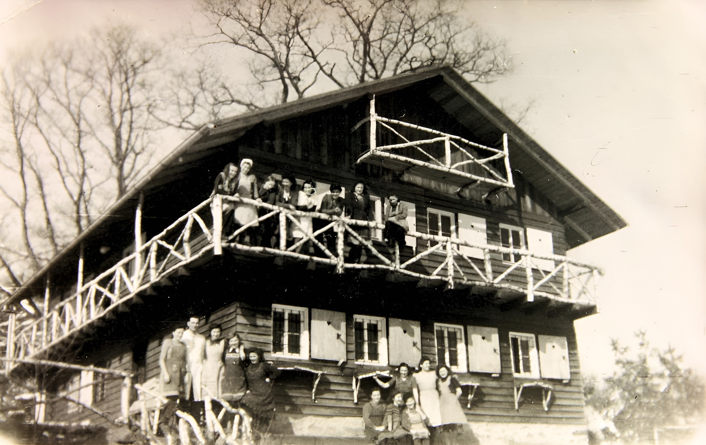 Die Belegschaft der Schokoladenproduktion 1950