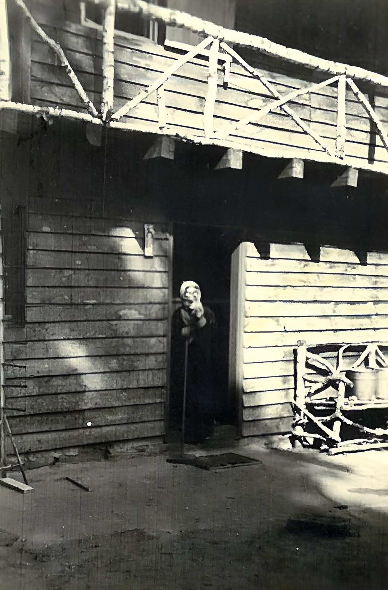 Wer guckt den da aus der Tür?