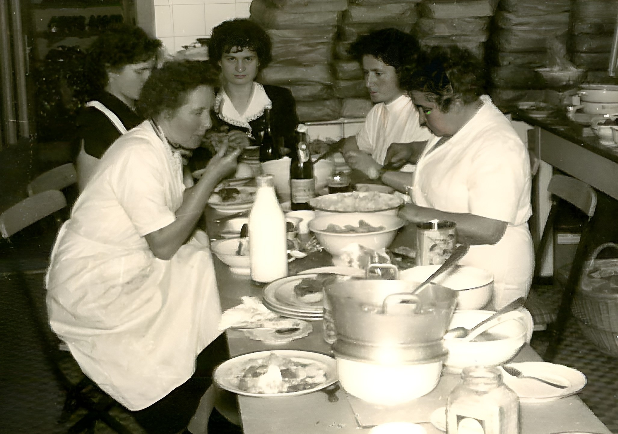 Belegschaftsangehörige um 1955