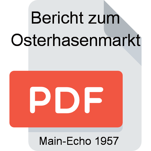 Z Bericht Osterhasenmarkt Main Echo 1957