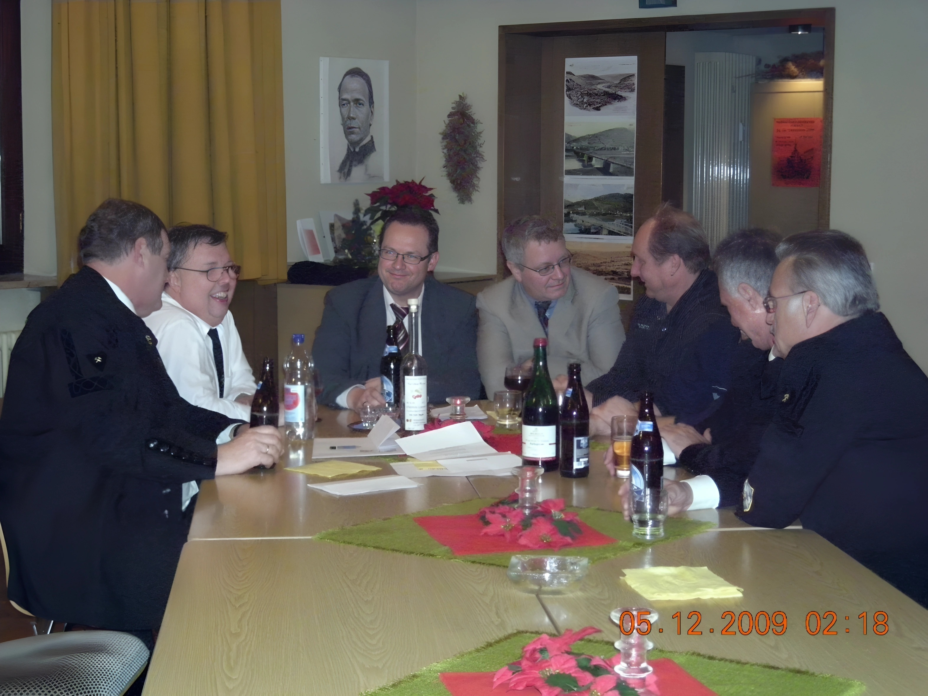 Während der Barbarafeier im Klingenberger Pfarrheim