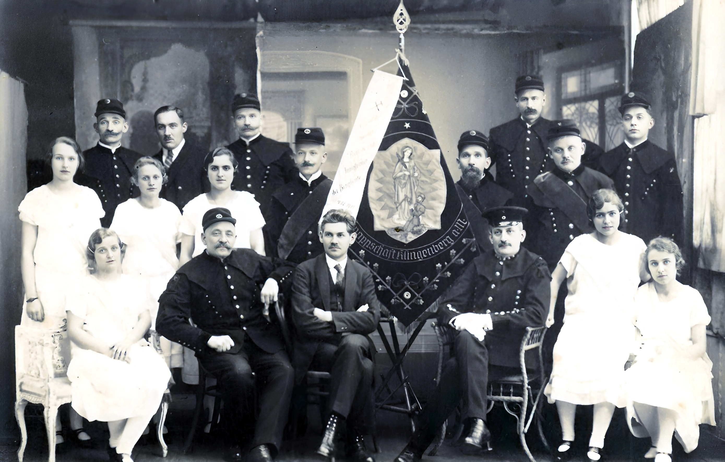 Gruppenfoto der Bergleute 1922