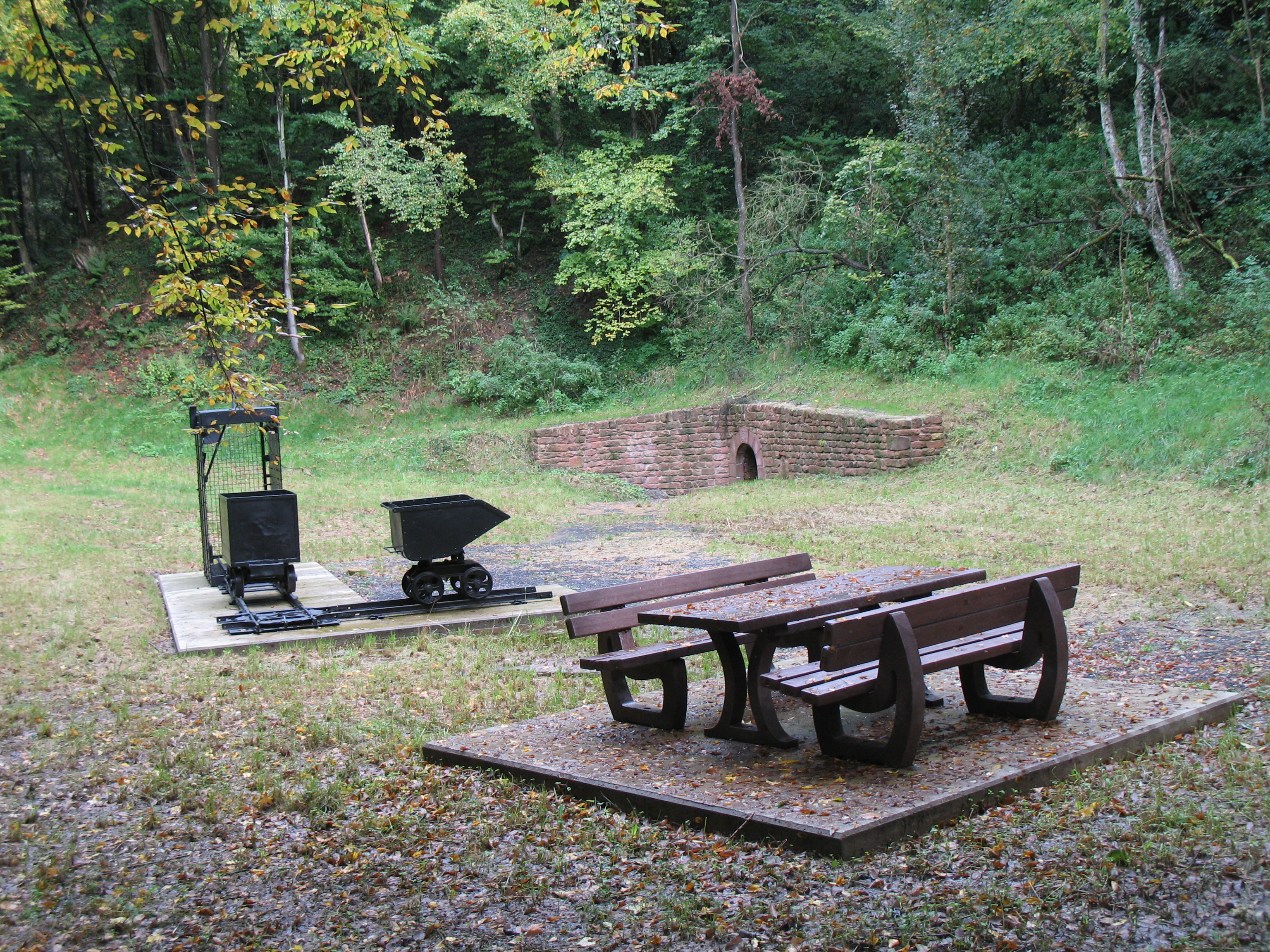 Der Rastplatz an der Station 4 des Europäischen Kulturwegs