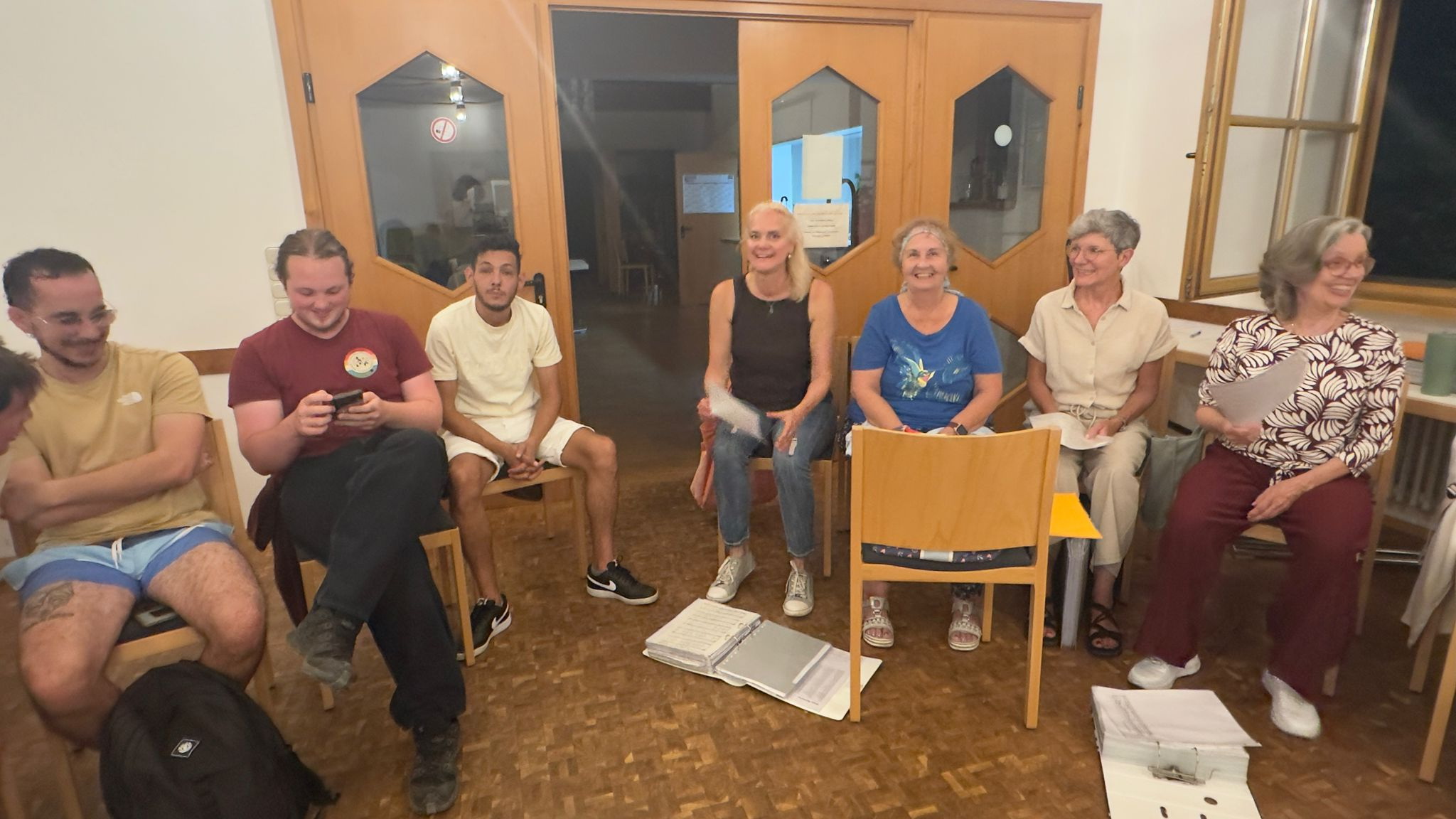 Chorprobe mit dem Moya-Chor