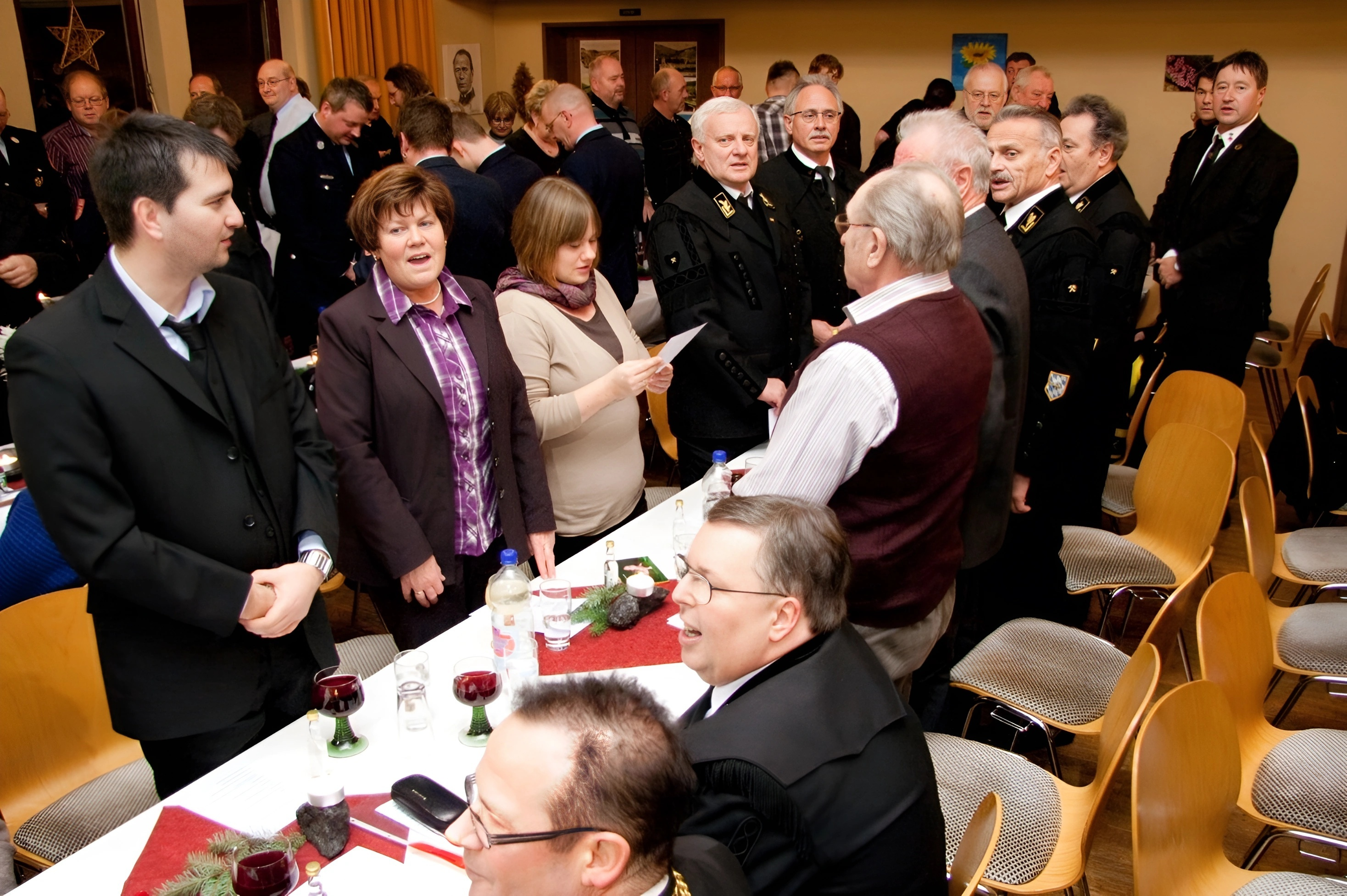 Während der Feier im Pfarrheim