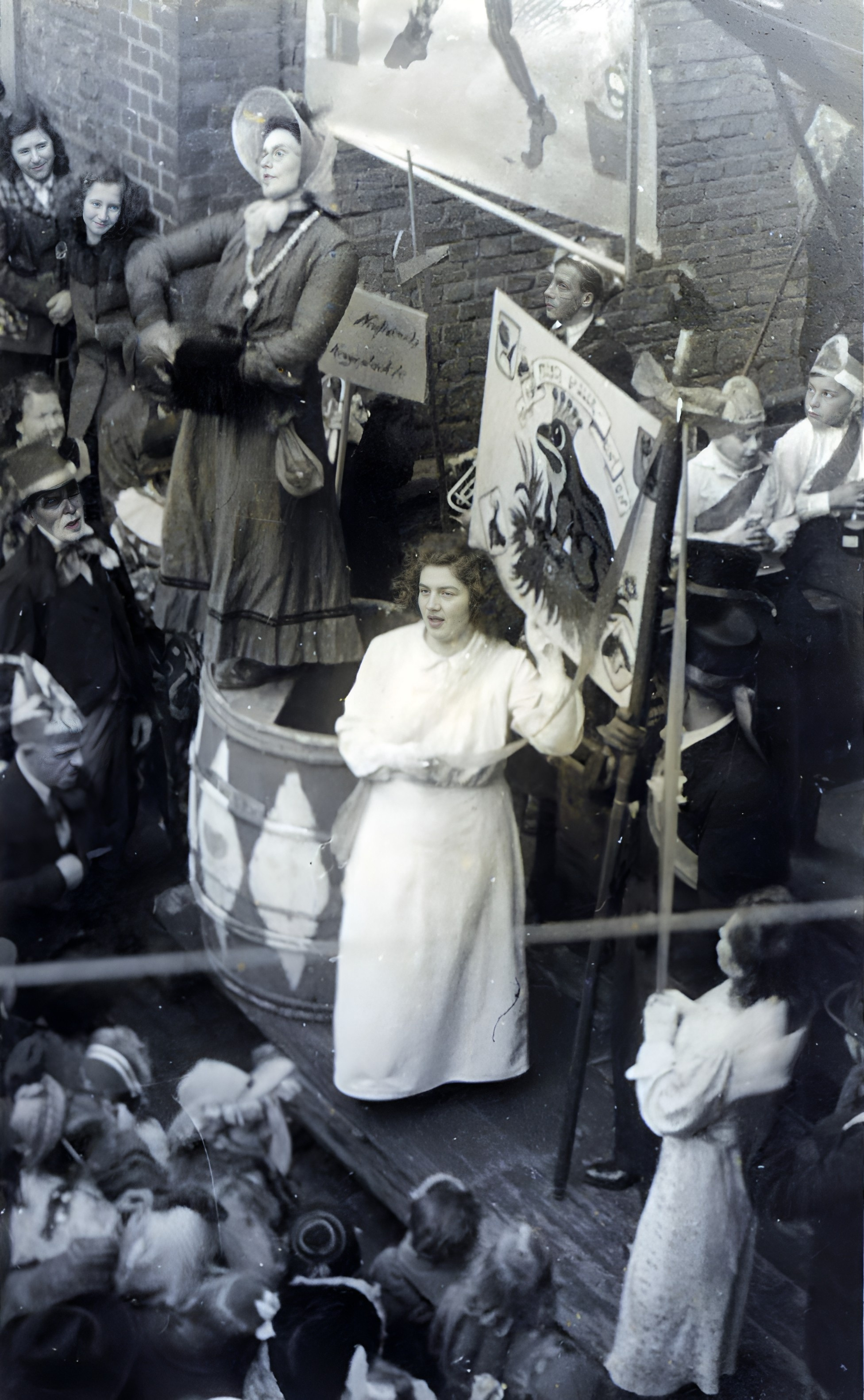 Versammlung der Fröschgass-Union in der Mainstraße.