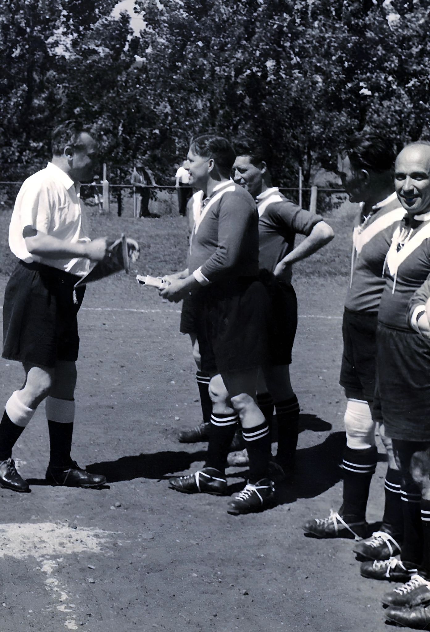 Spieler der "Alte Herren Hechingen" zu Gast in Klingenberg 1967