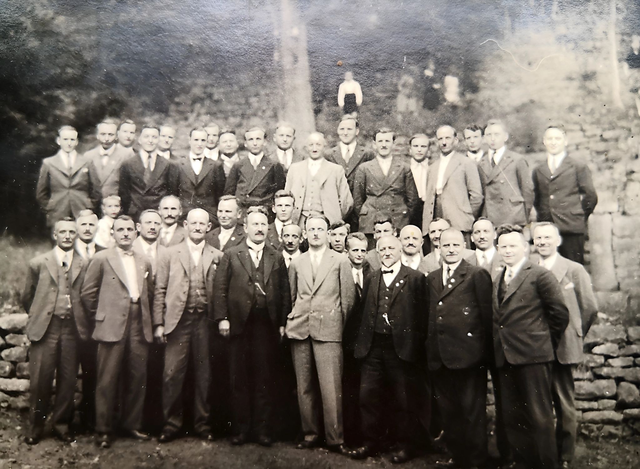Der Männerchor des Gesangvereins Klingenberg auf der Burg
