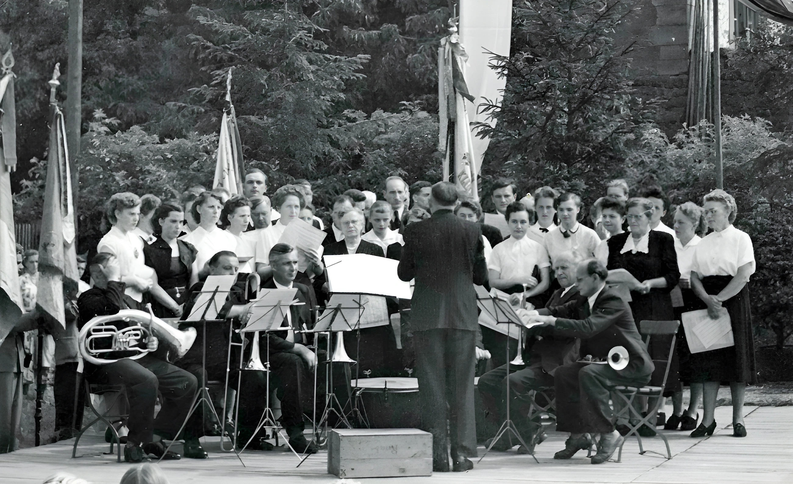 Festakt auf dem Winzerfestplatz 1953