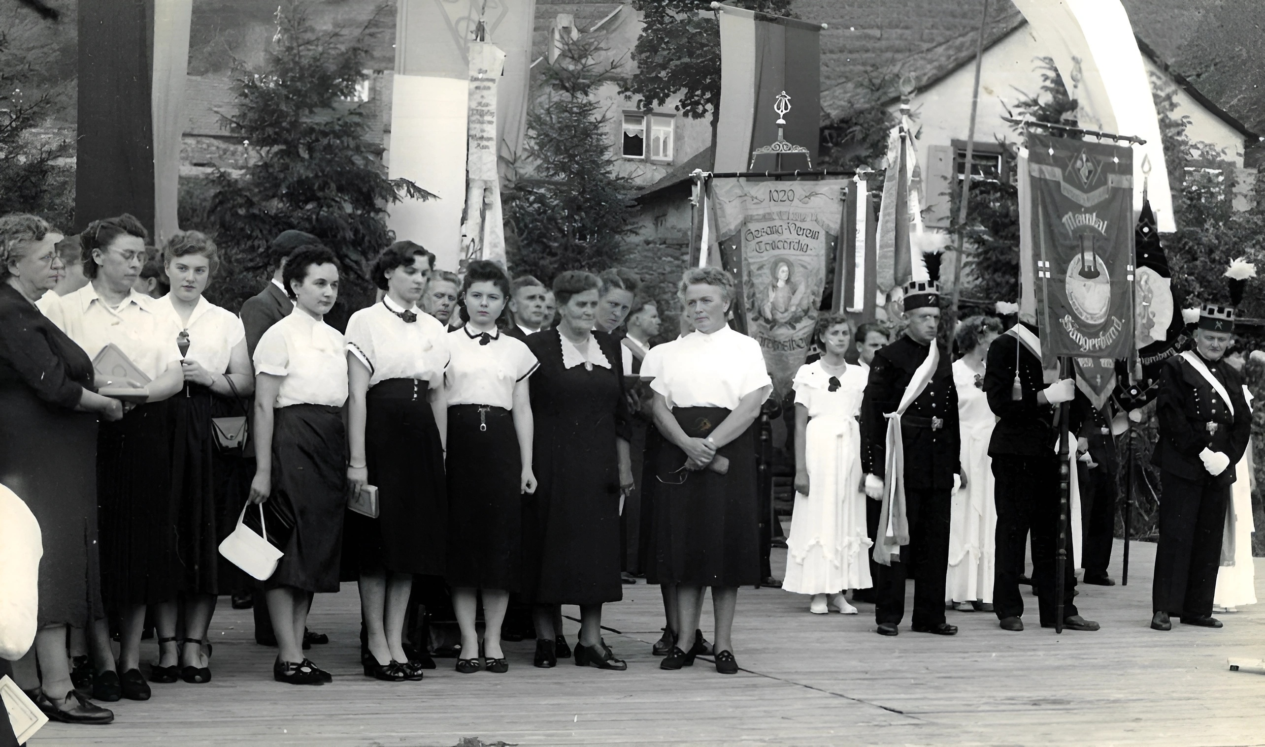 Festakt auf dem Winzerfestplatz 1953