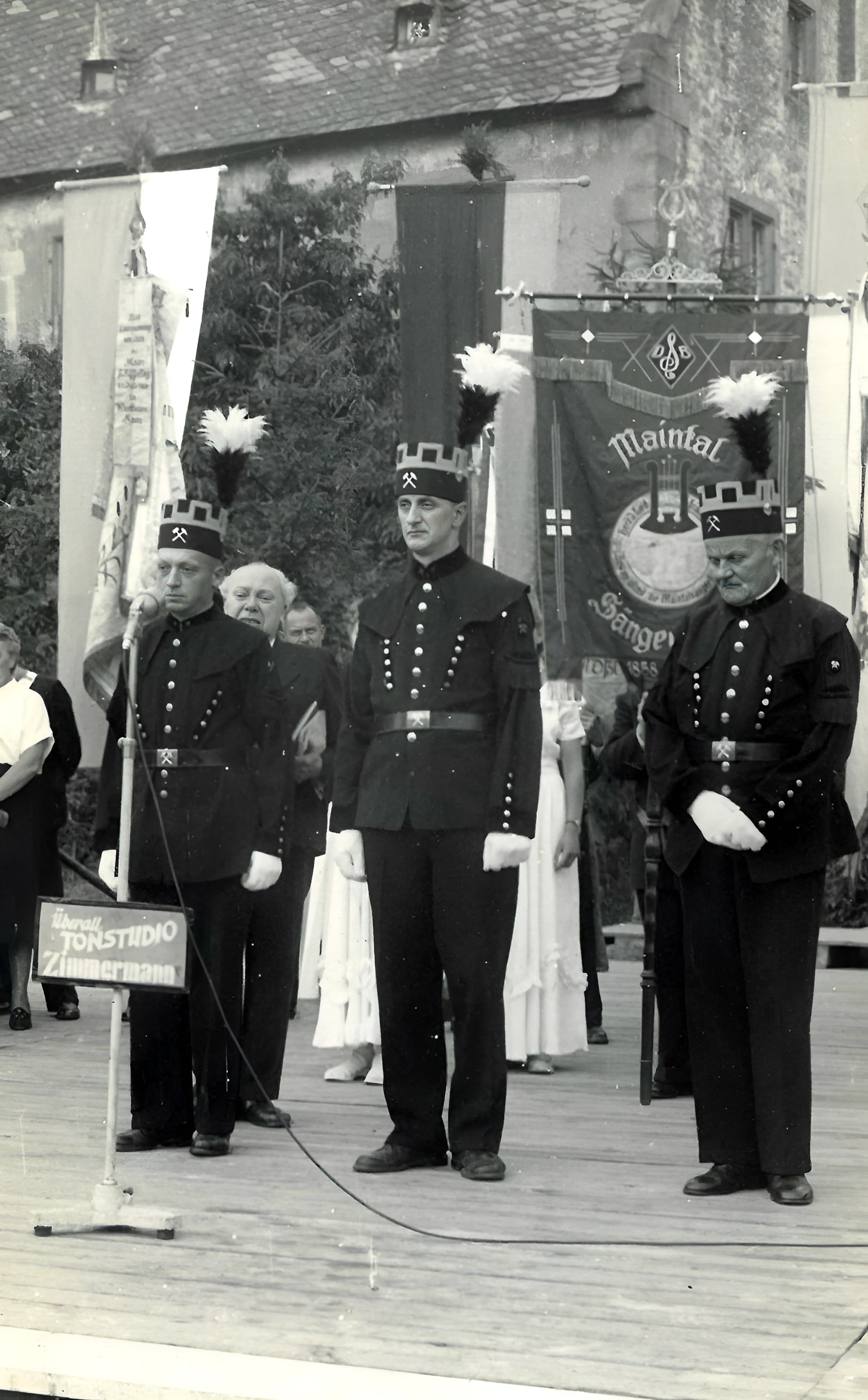 Beim Festakt auf dem Winzerfestplatz 1953