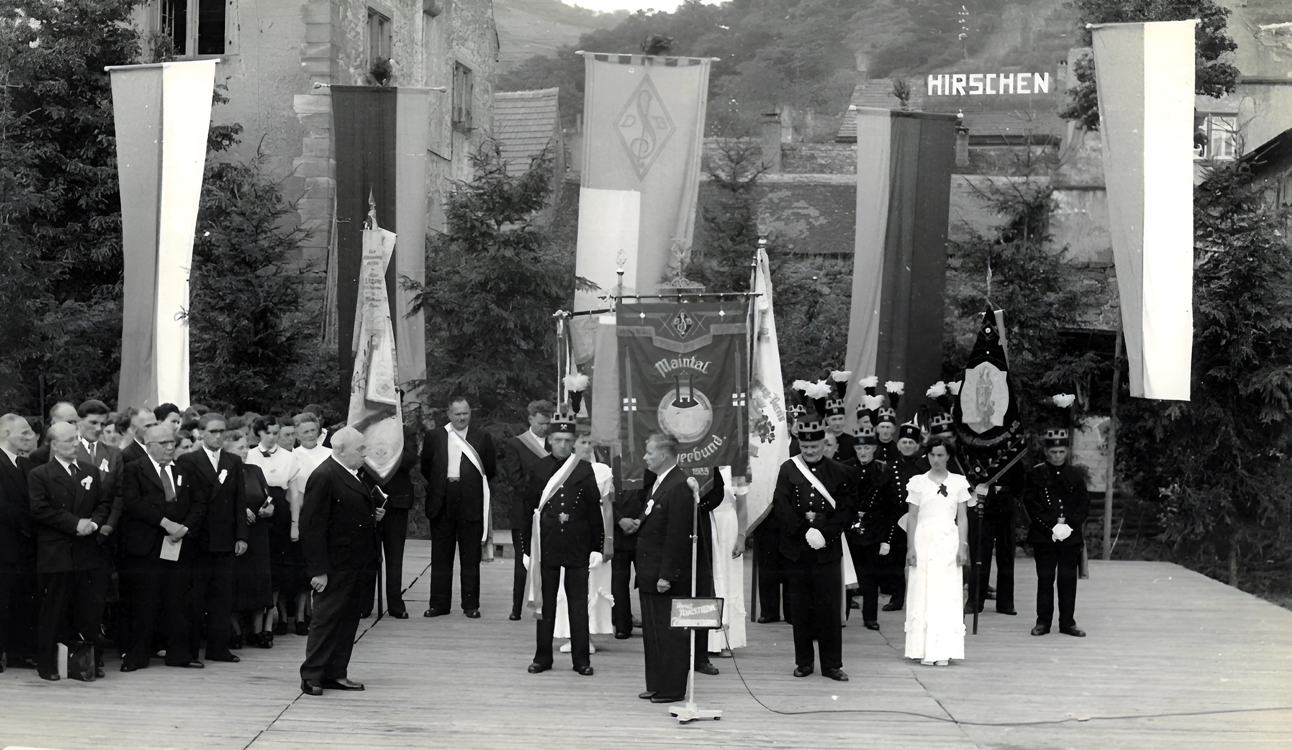 Festakt auf dem Winzerfestplatz 1953