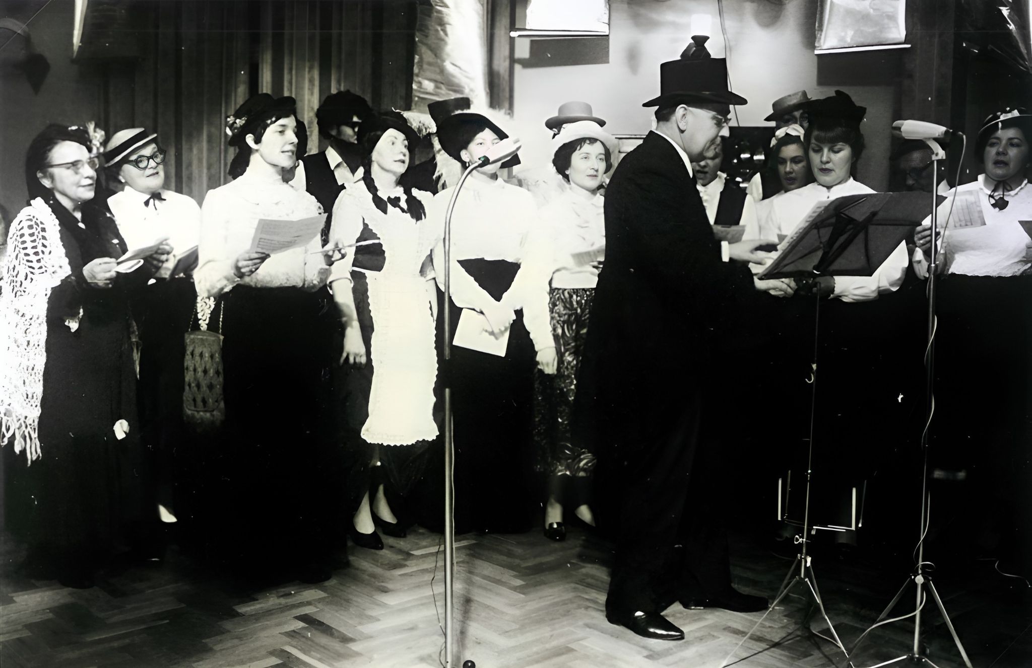 Probe für den Faschingsauftritt 1970