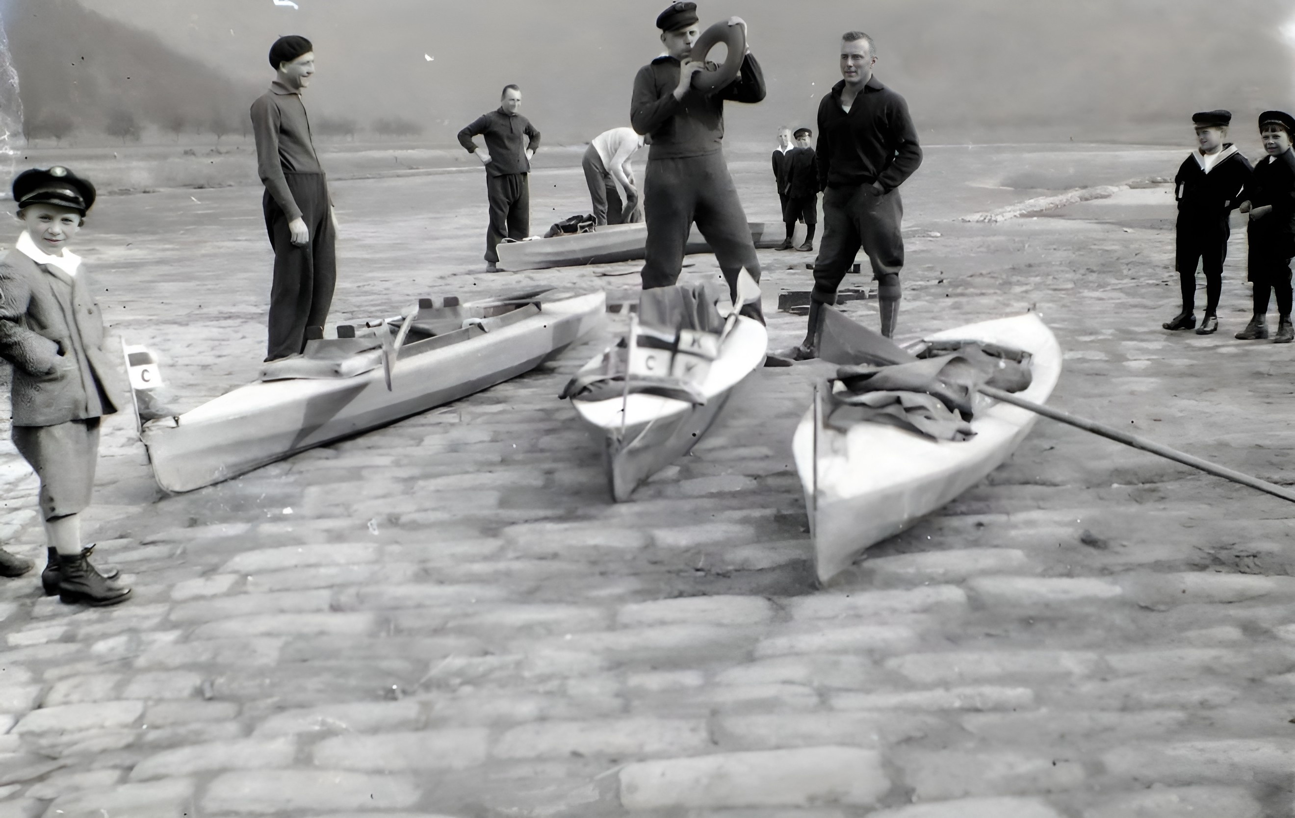 Während einer Wanderfahrt
