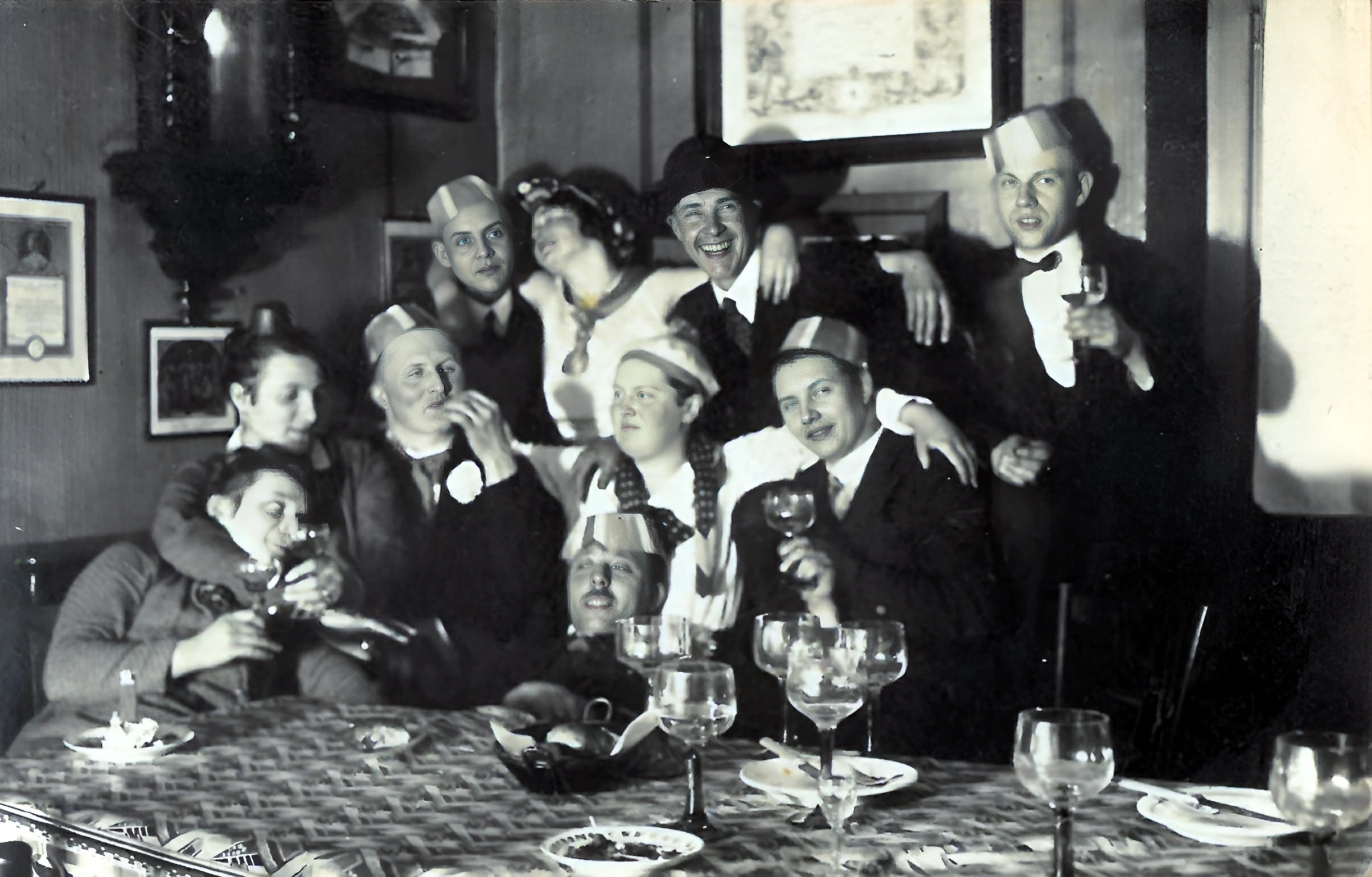 Kappenabend beim Kanuclub im Fränkischen Hof 1930