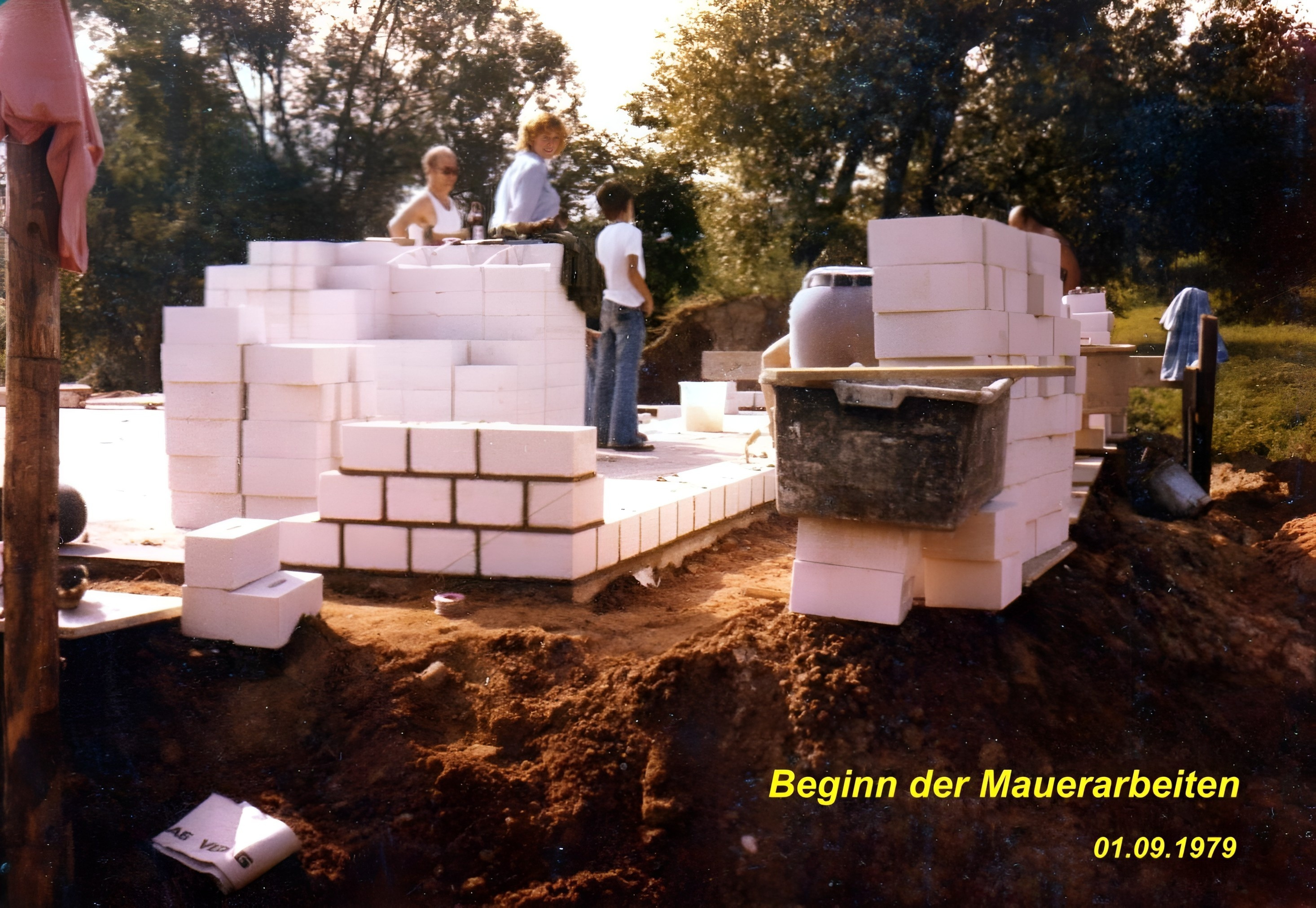 Bau des neuen Bootshauses