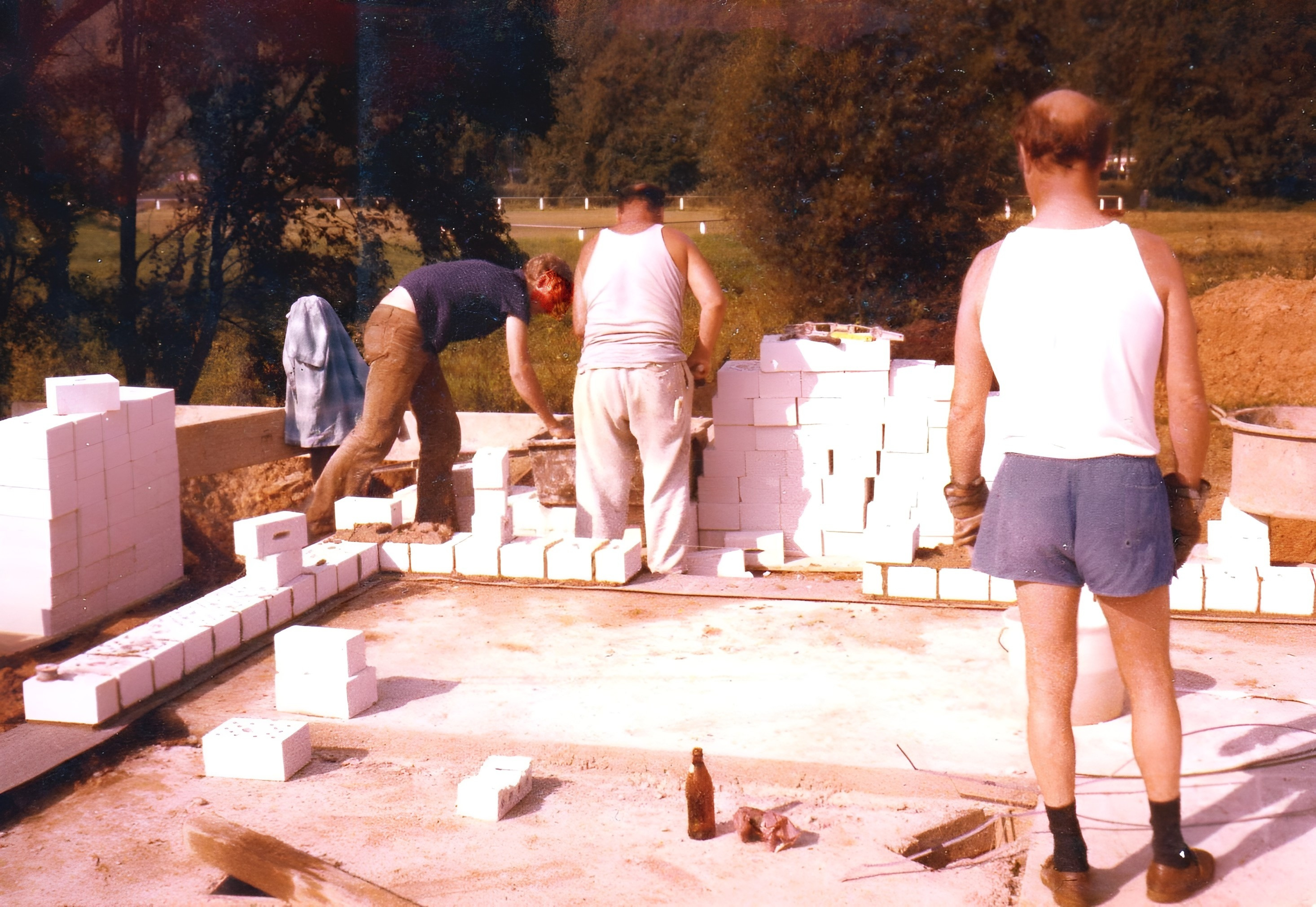 Bau des neuen Bootshauses