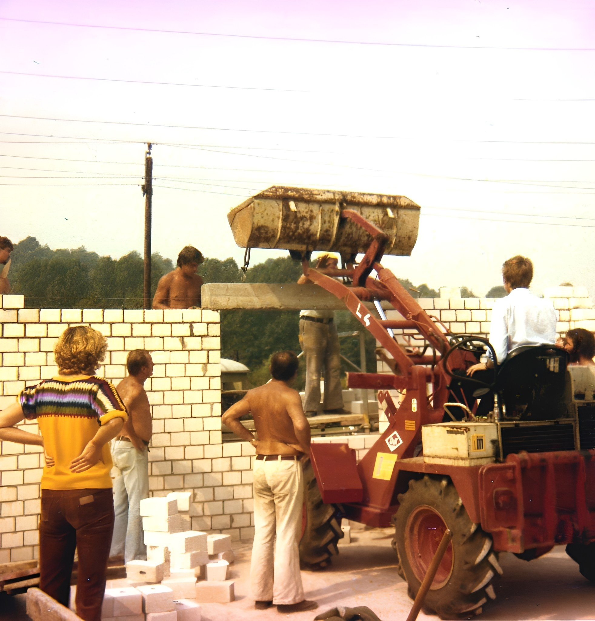 Bau des neuen Bootshauses